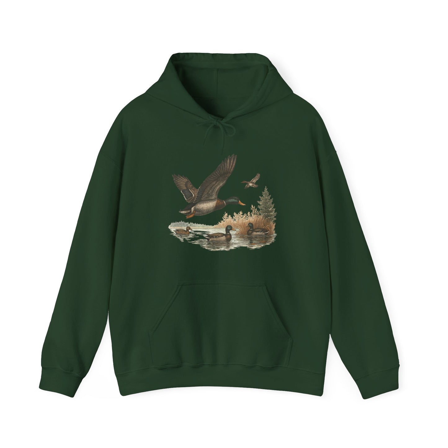 Duck Hunting Scene Hoodie – Gildan 18500
