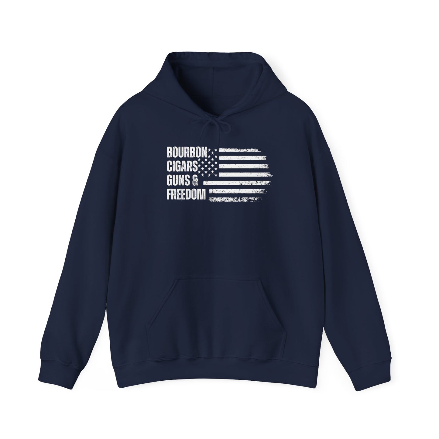 Bourbon. Cigars. Guns & Freedom. Hoodie