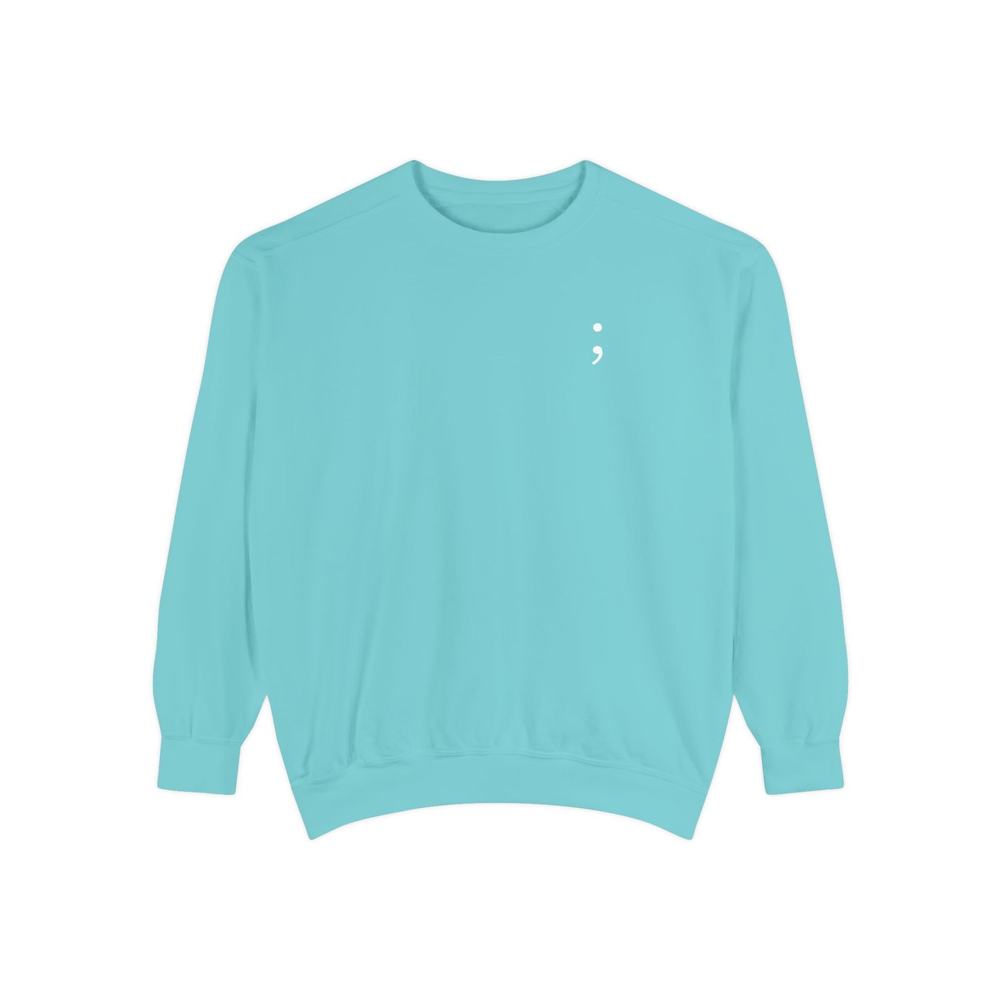 CONT;NUE Mental Health Crewneck – Comfort Colors 1566 (Front & Back)