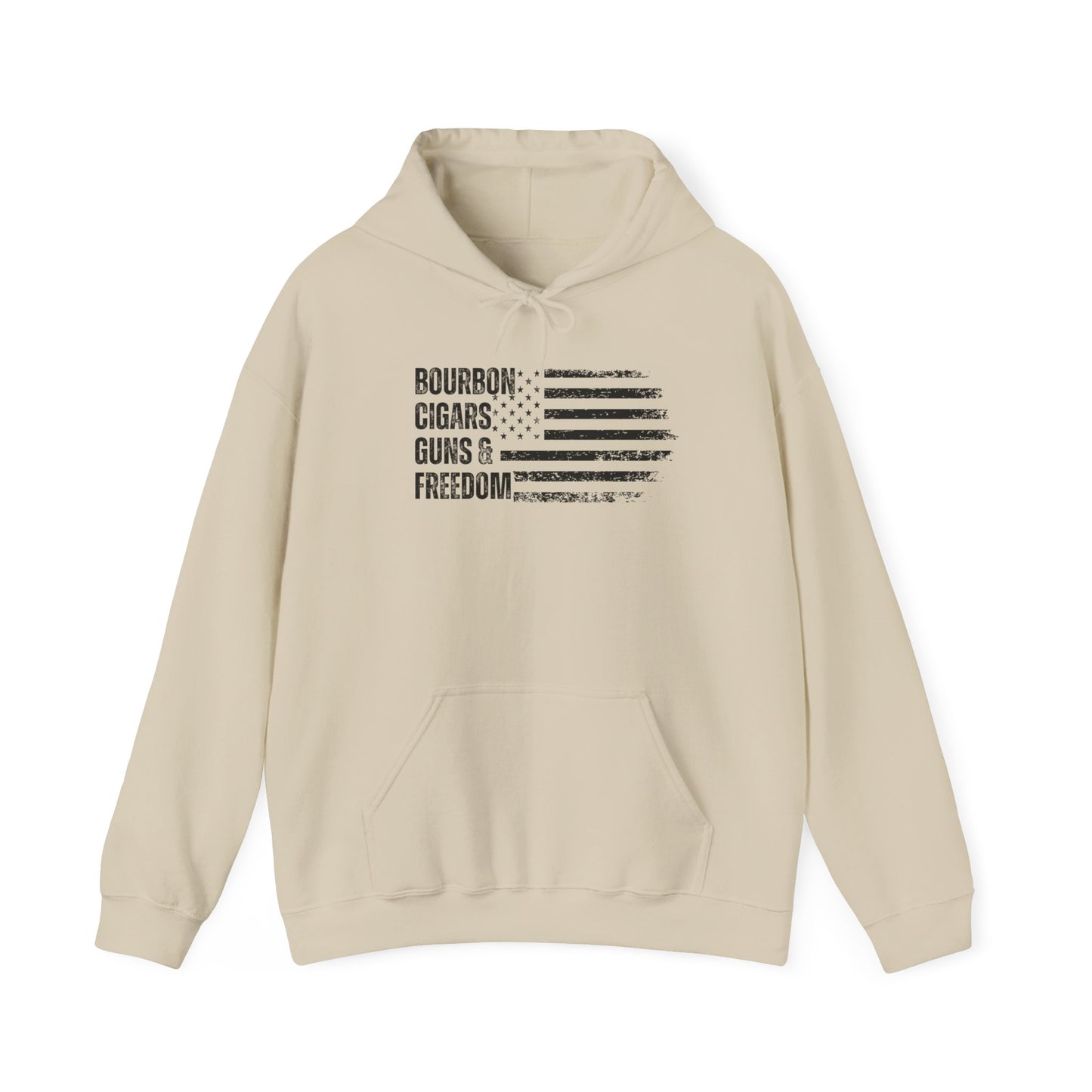 Bourbon. Cigars. Guns & Freedom. Hoodie