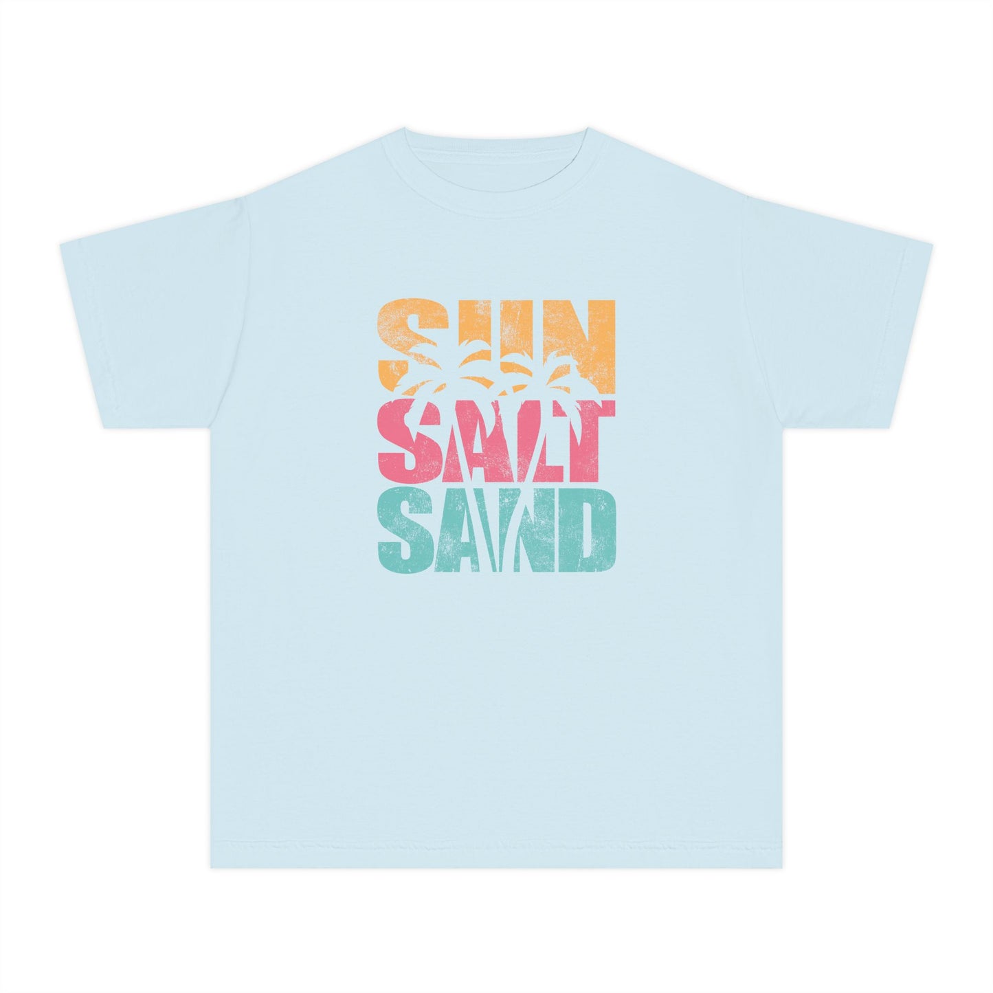 Sun Salt Sand Youth Oversized Beach Tee – Comfort Colors 9018
