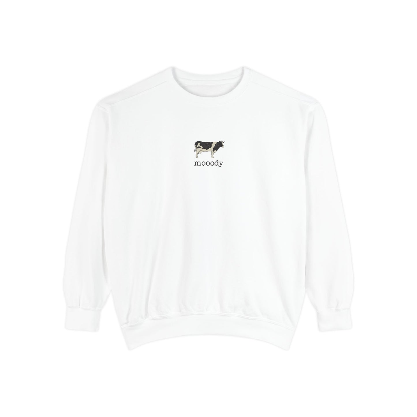 Mooody Cow Graphic Sweatshirt – Comfort Colors 1566