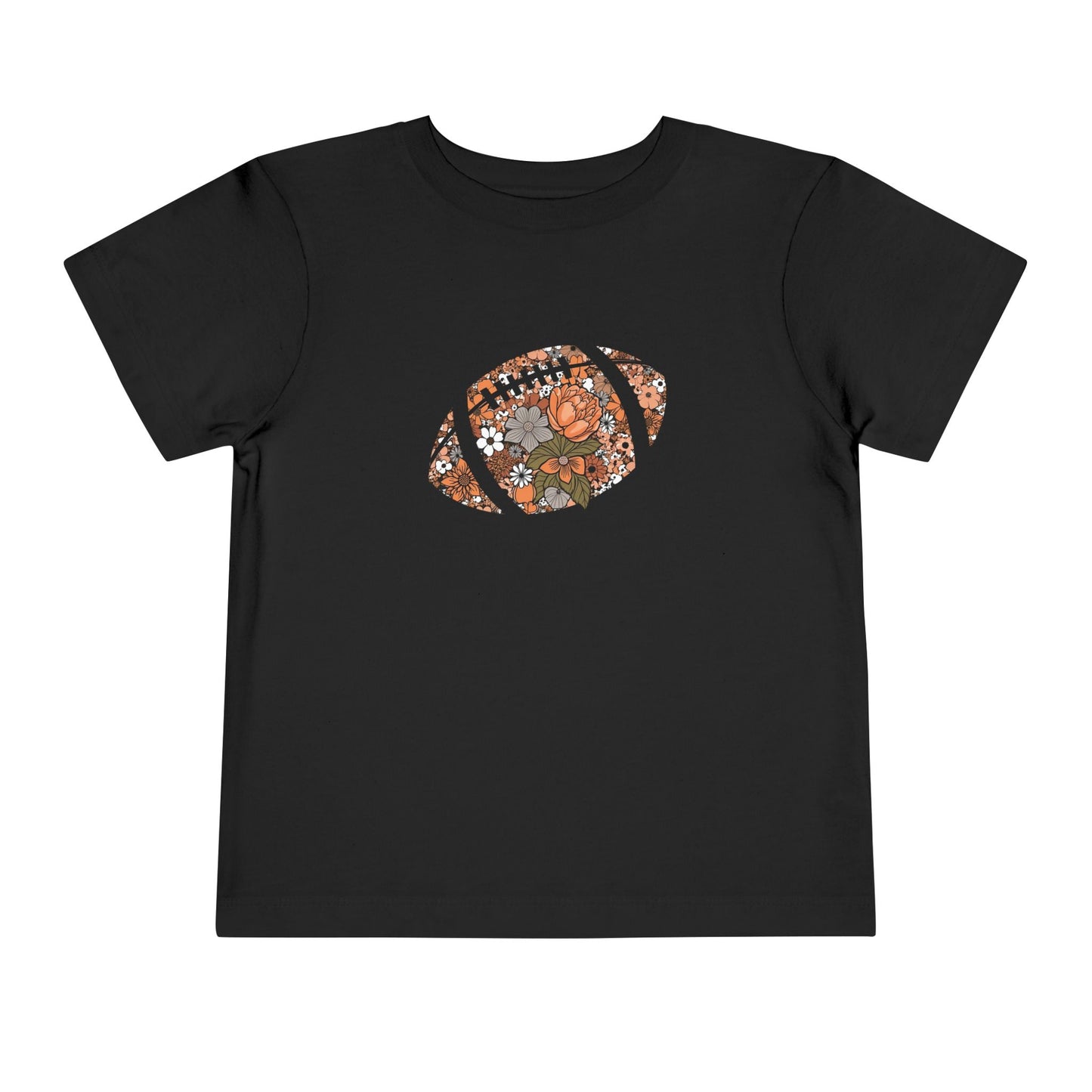 Floral Football Toddler T-Shirt