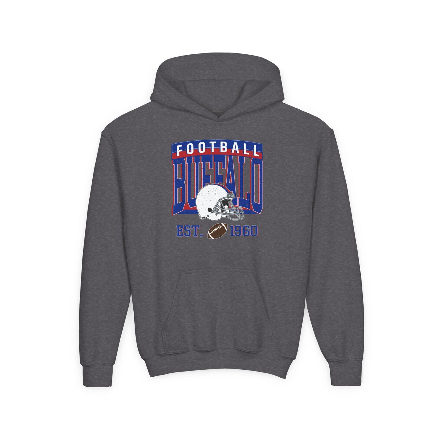 Buffalo Football Youth Hoodie – EST. 1960 Vintage Design