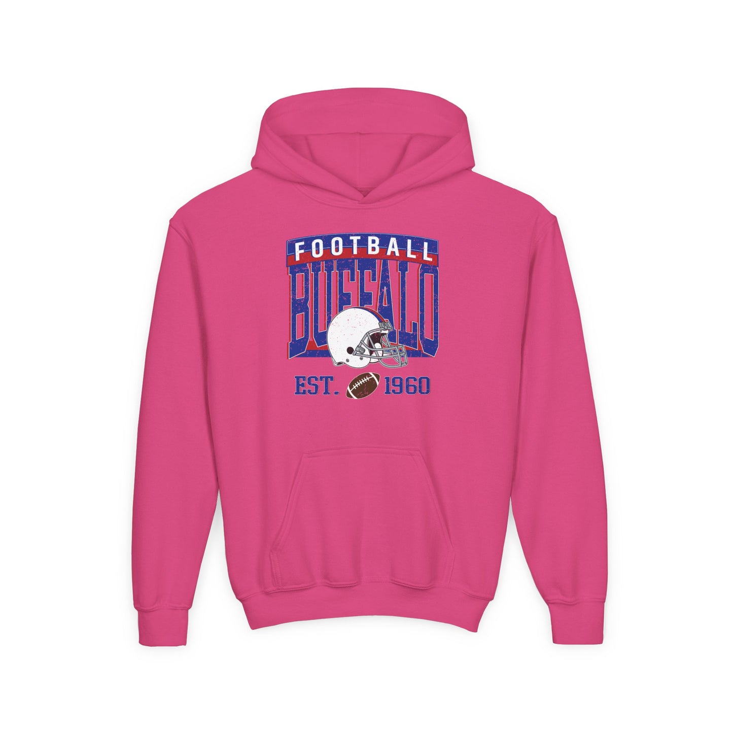 Buffalo Football Youth Hoodie – EST. 1960 Vintage Design