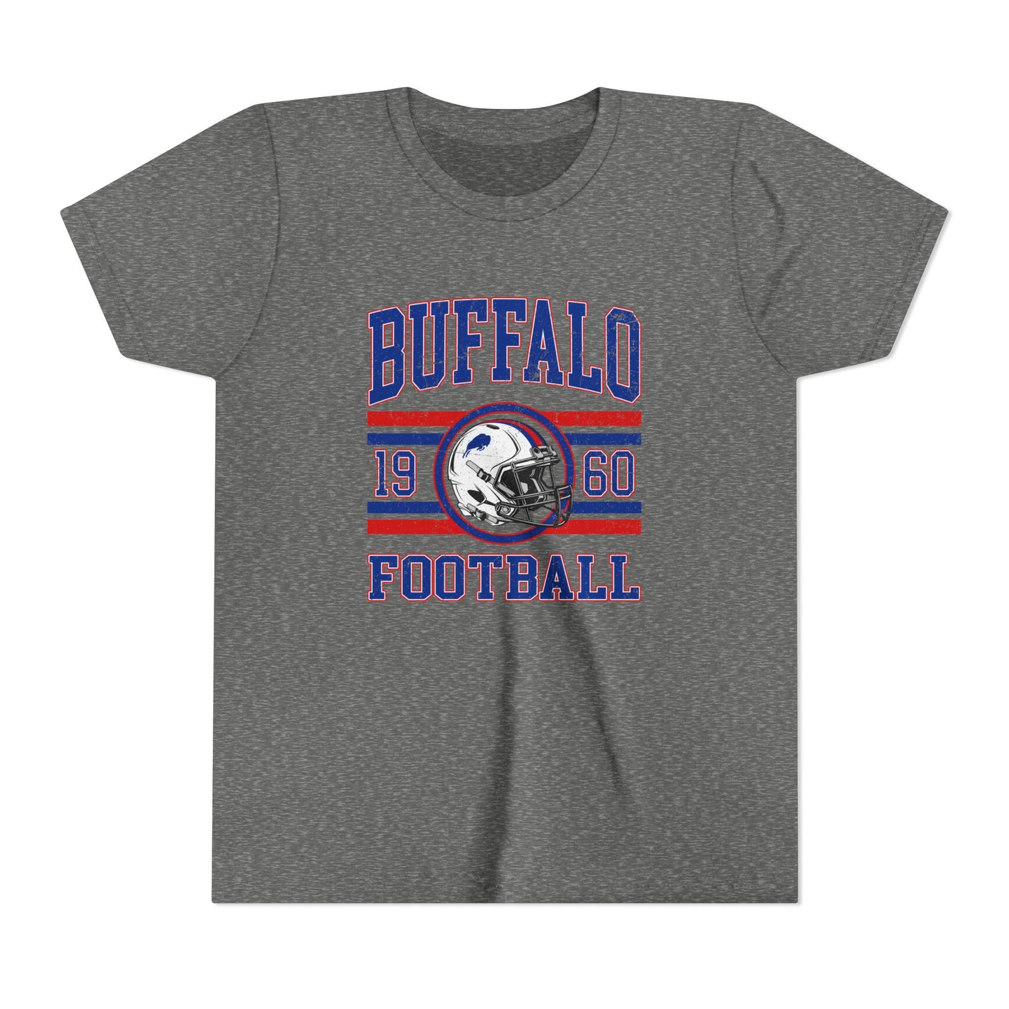 Buffalo Football Youth T-Shirt – 1960 Vintage Stripe Design