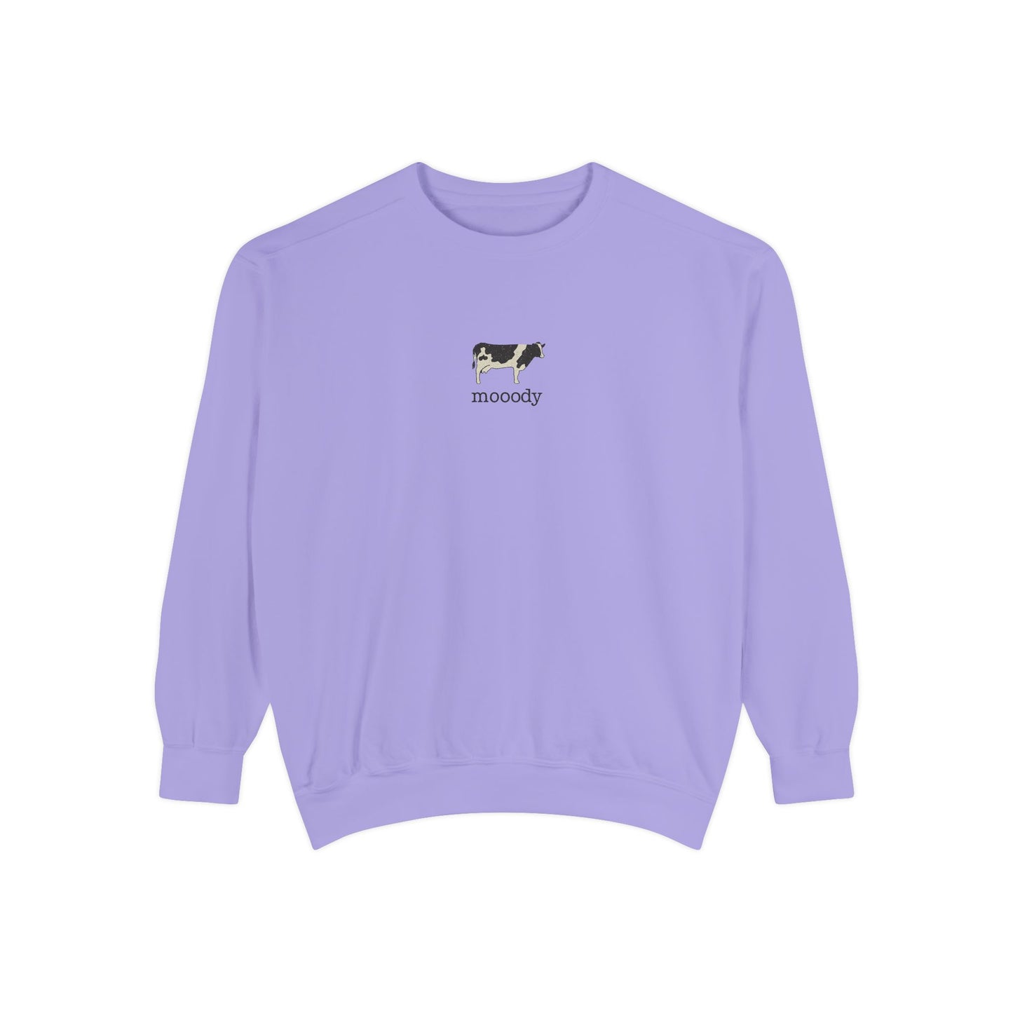 Mooody Cow Graphic Sweatshirt – Comfort Colors 1566