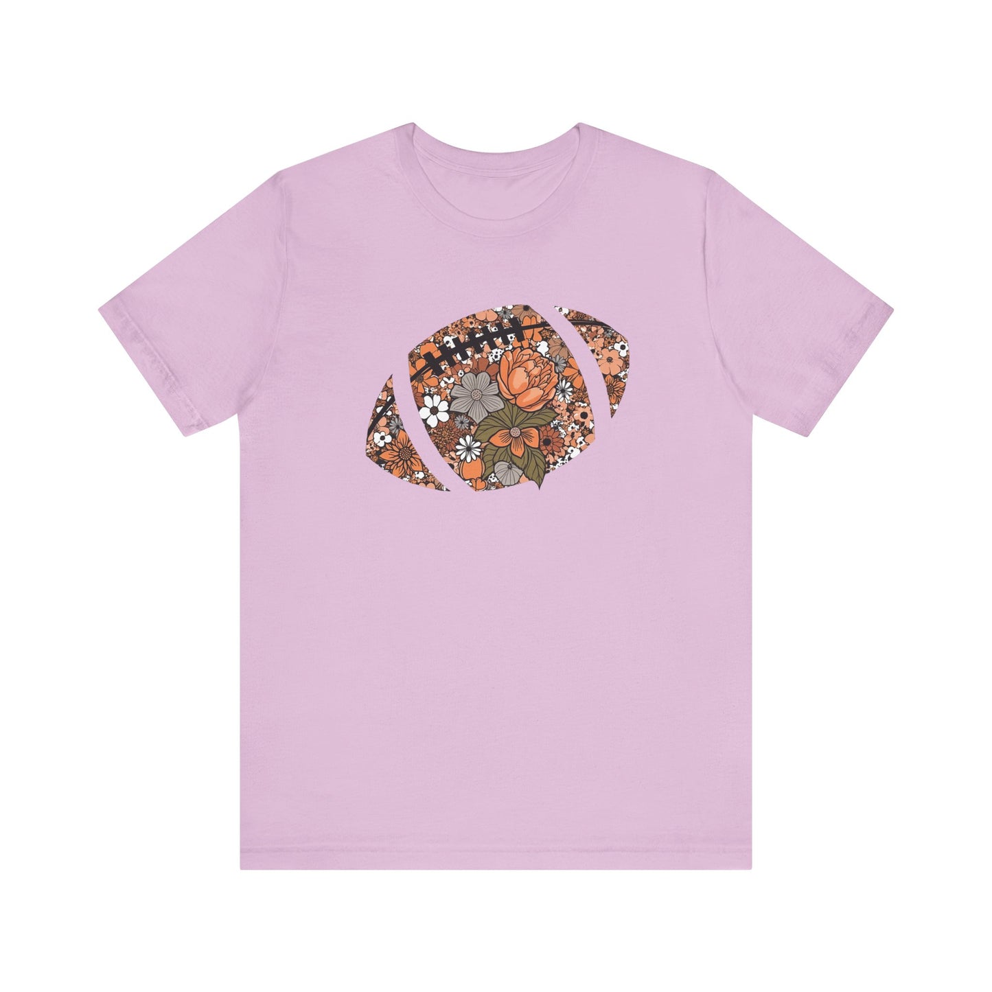 Floral Football T-Shirt – Bella Canvas Game Day Tee
