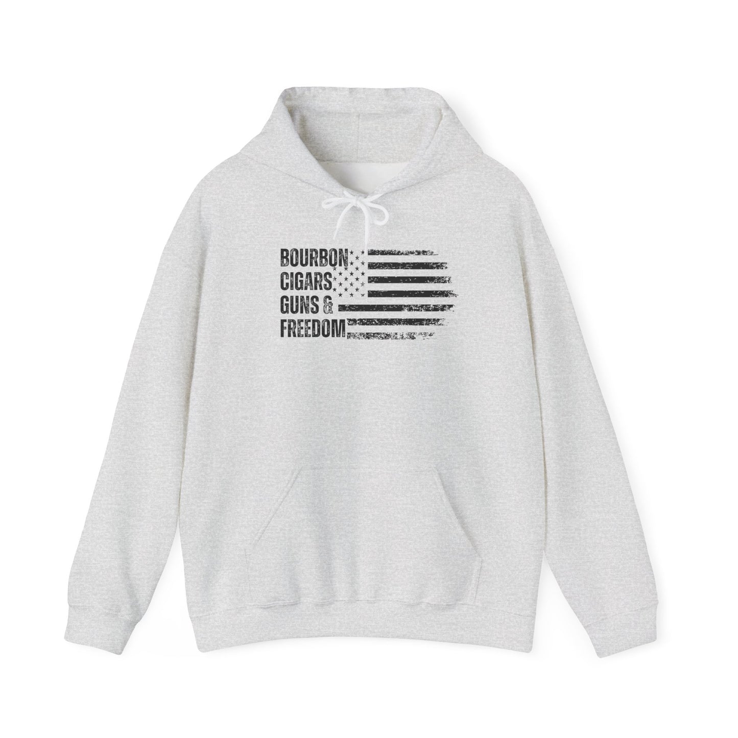 Bourbon. Cigars. Guns & Freedom. Hoodie
