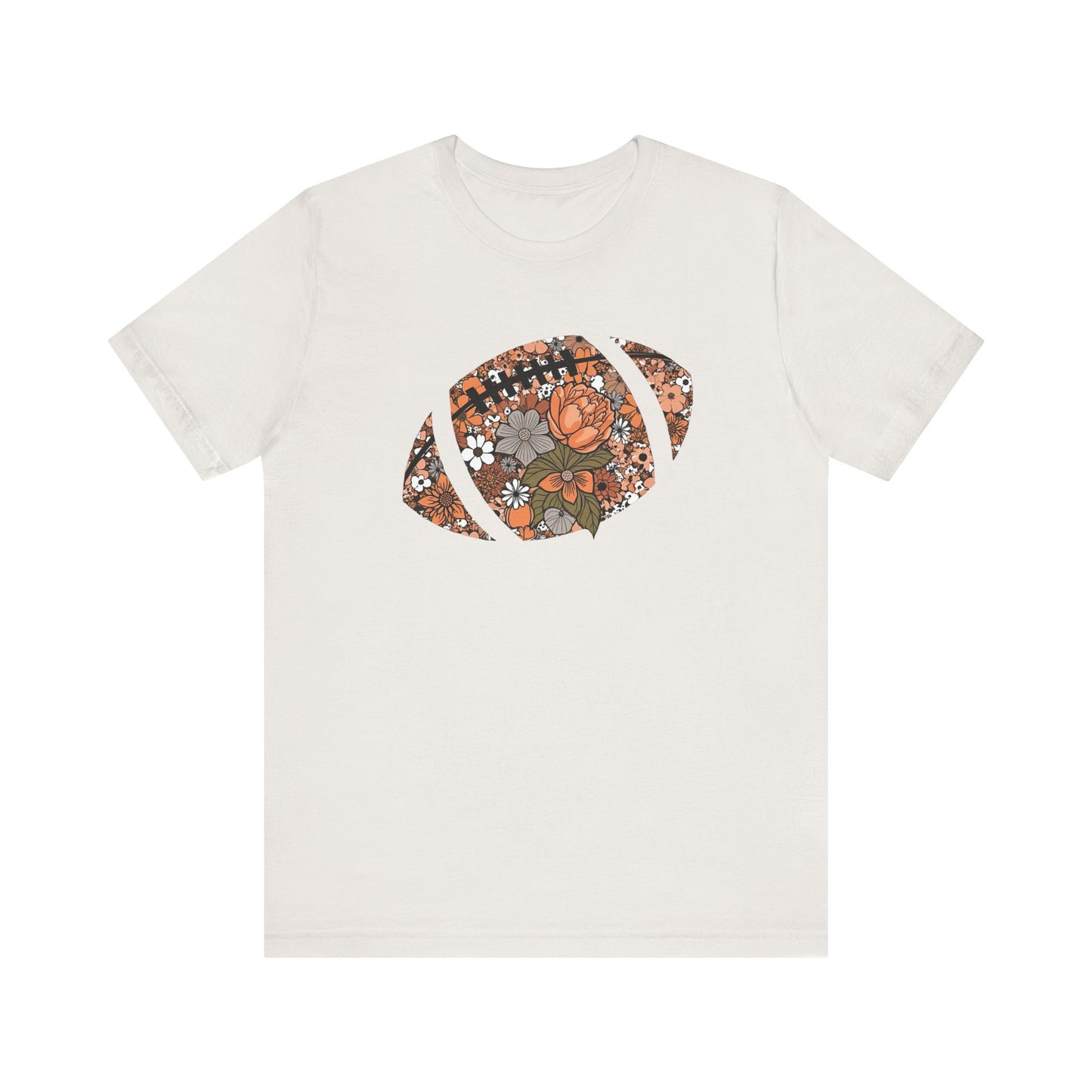 Floral Football T-Shirt – Bella Canvas Game Day Tee