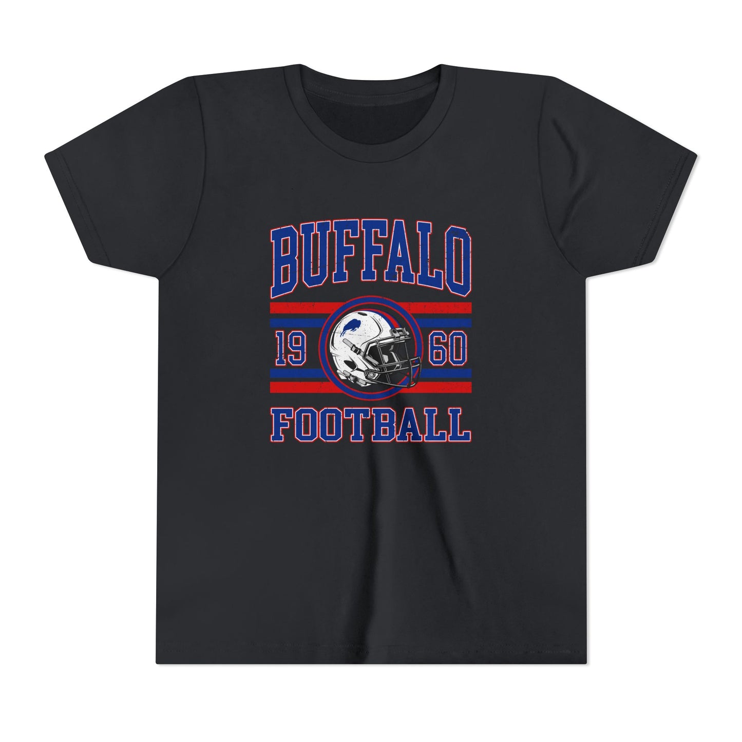 Buffalo Football Youth T-Shirt – 1960 Vintage Stripe Design