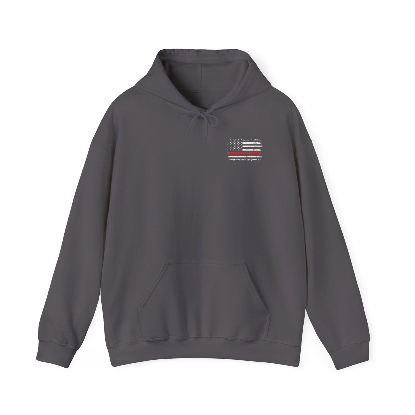 Firefighter Father Husband Hoodie (Front + Back Print)