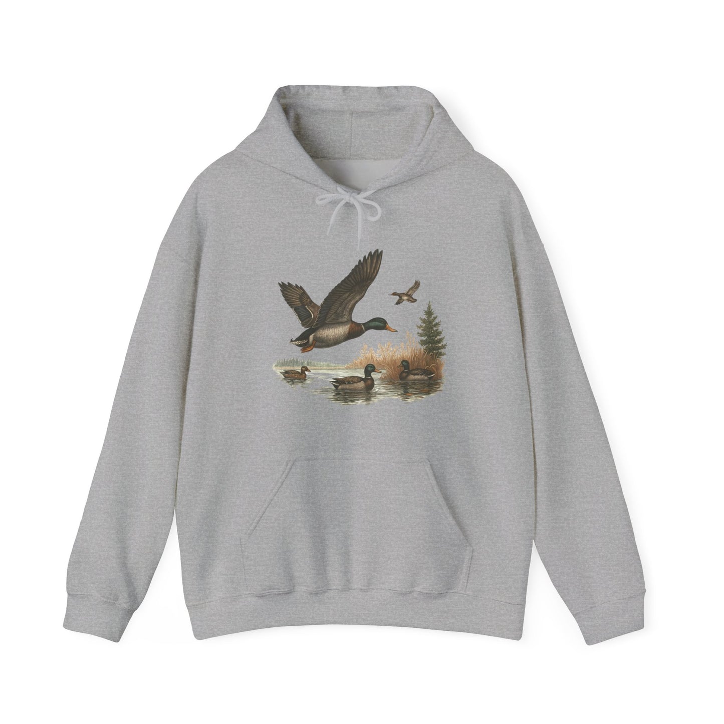 Duck Hunting Scene Hoodie – Gildan 18500