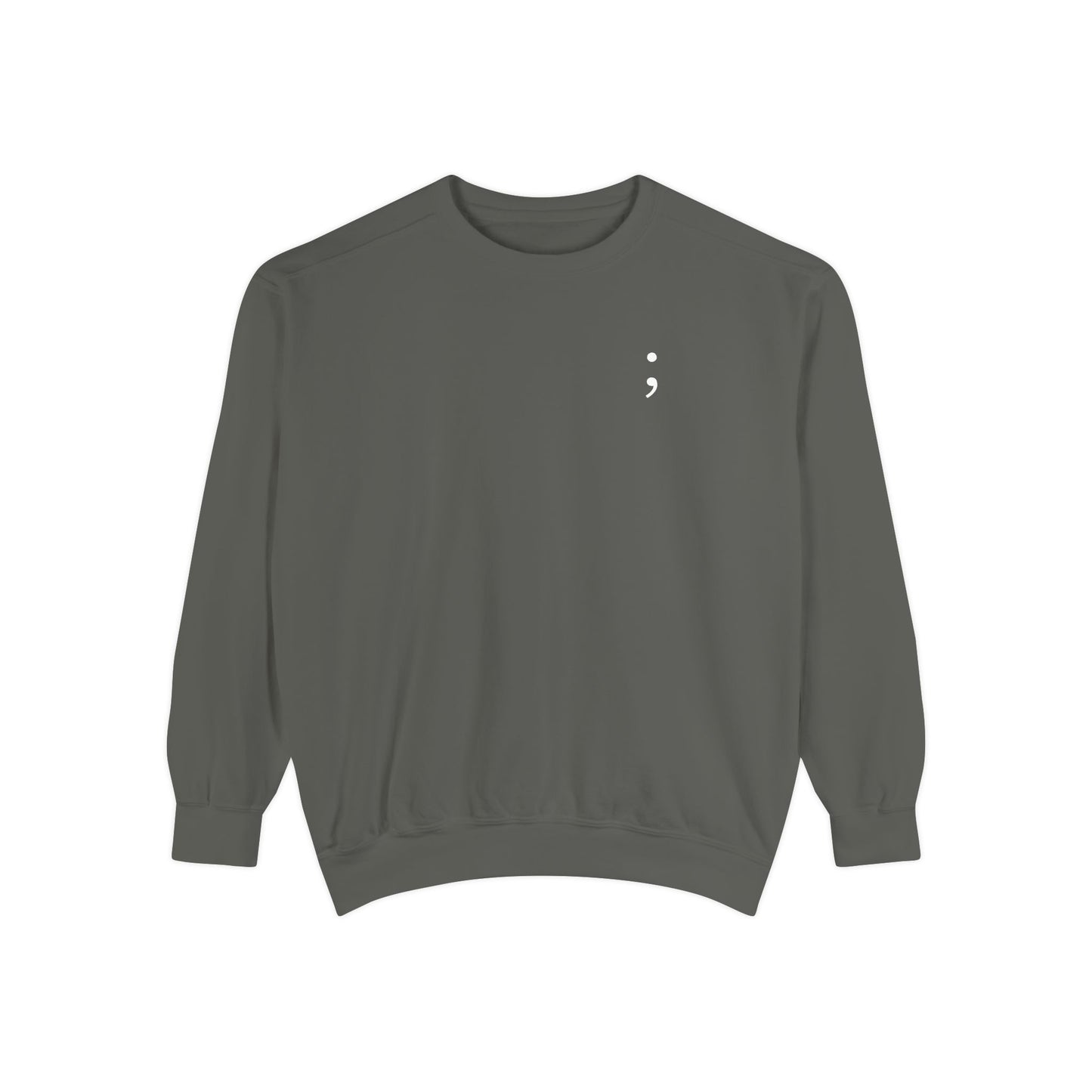 CONT;NUE Mental Health Crewneck – Comfort Colors 1566 (Front & Back)