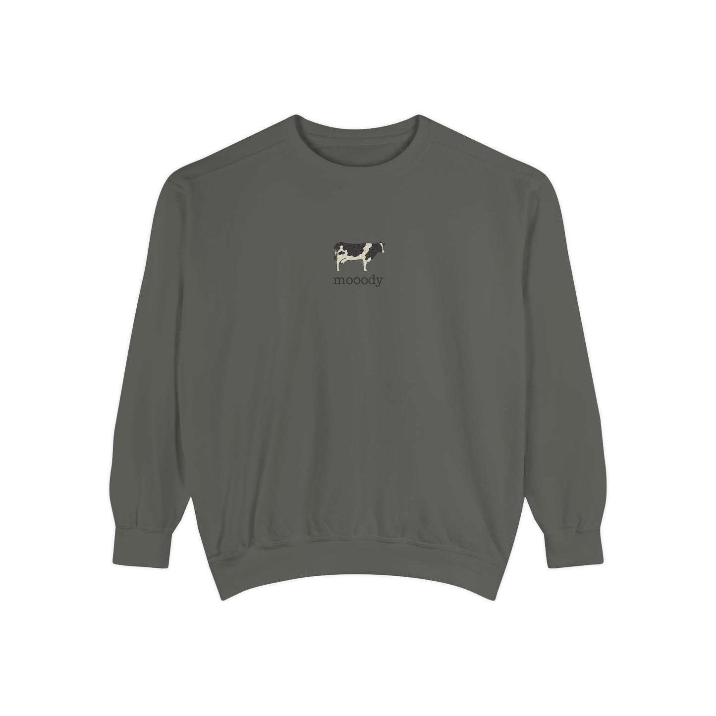 Mooody Cow Graphic Sweatshirt – Comfort Colors 1566
