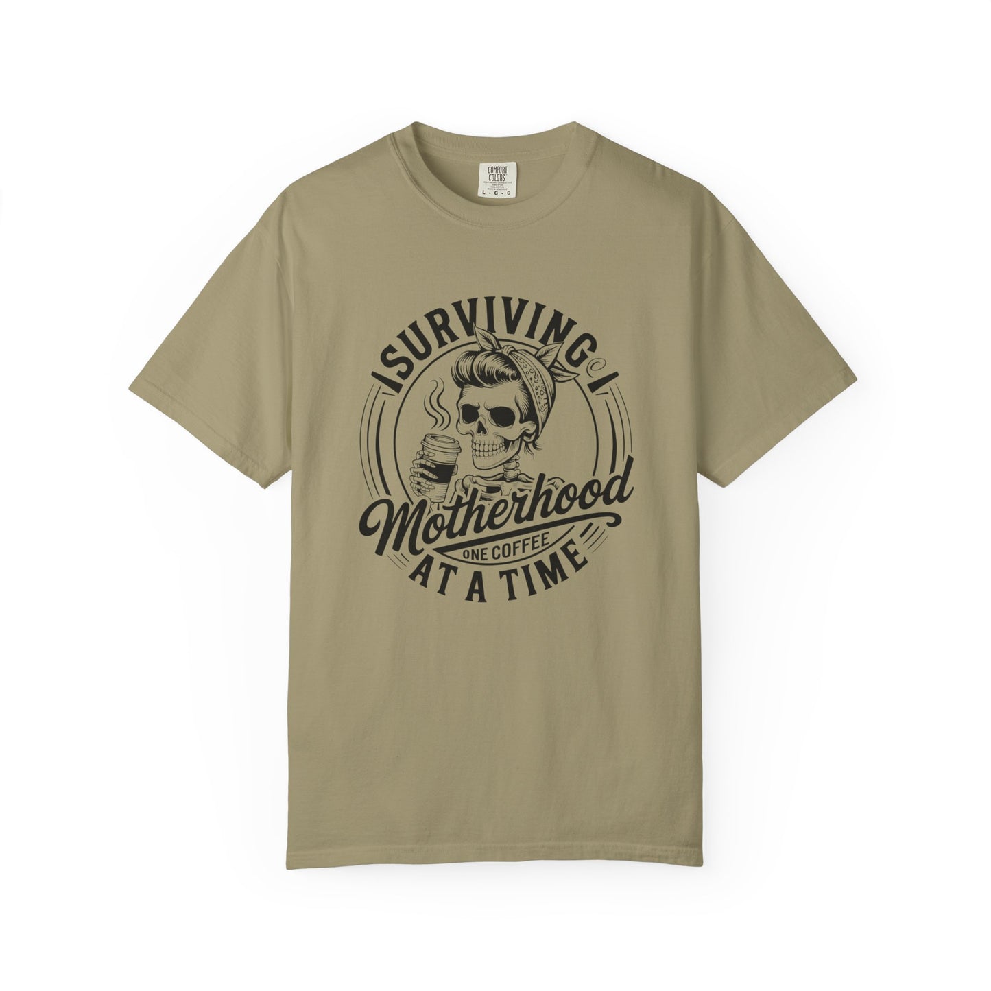 Surviving Motherhood Coffee T-Shirt – Comfort Colors 1717