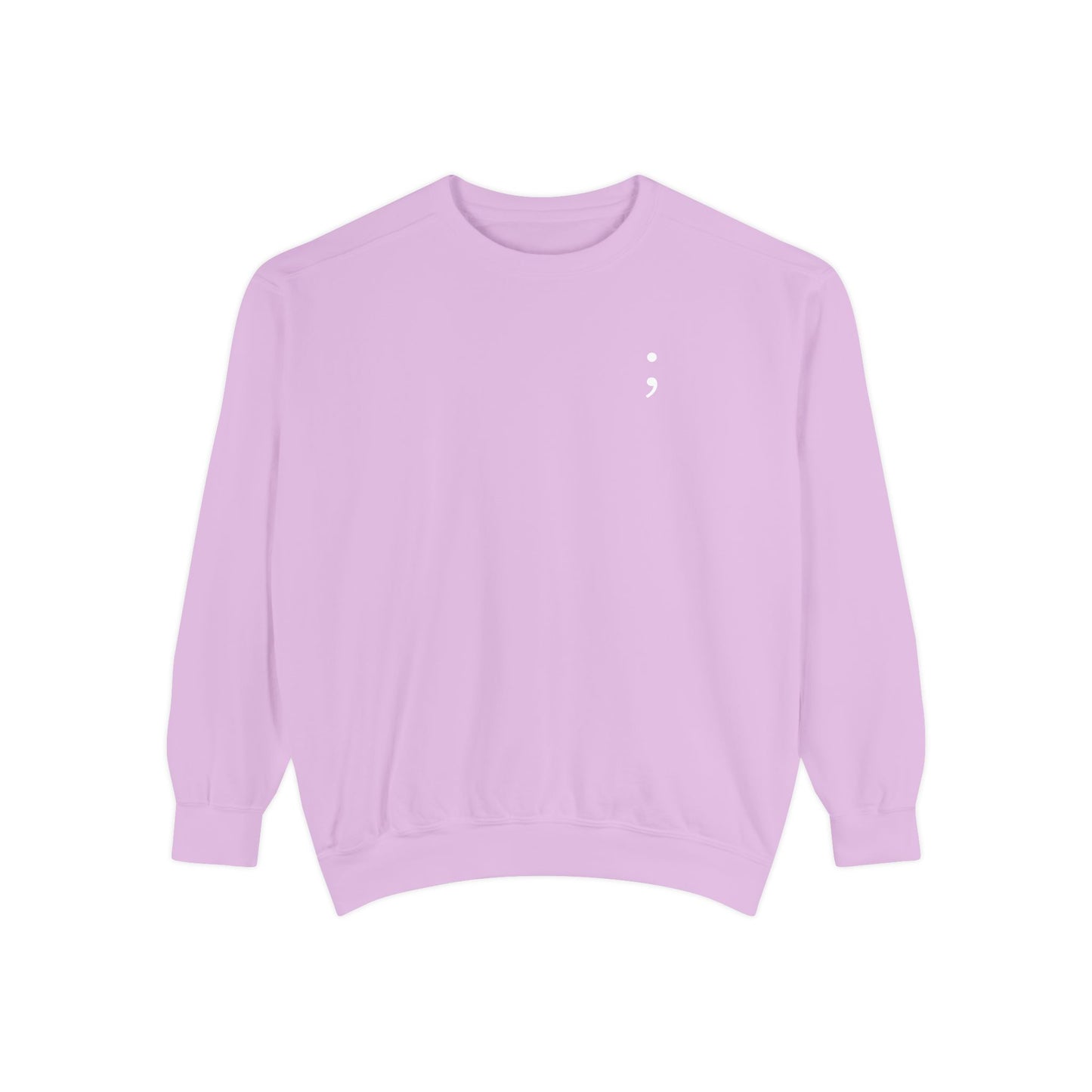 CONT;NUE Mental Health Crewneck – Comfort Colors 1566 (Front & Back)