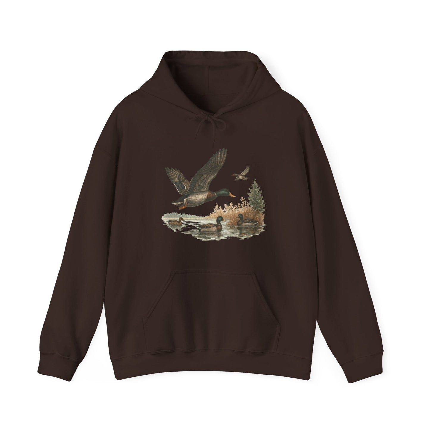 Duck Hunting Scene Hoodie – Gildan 18500