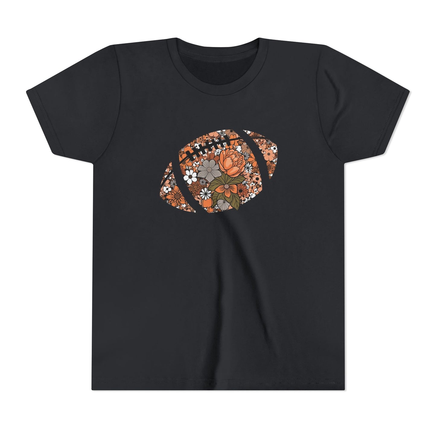 Floral Football Youth T-Shirt