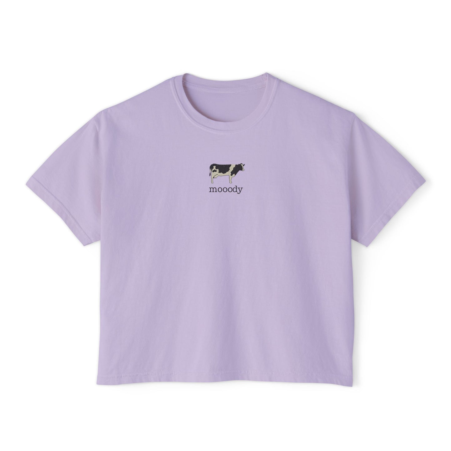 Women’s Mooody Cow Tee – Comfort Colors 3023CL Boxy Fit