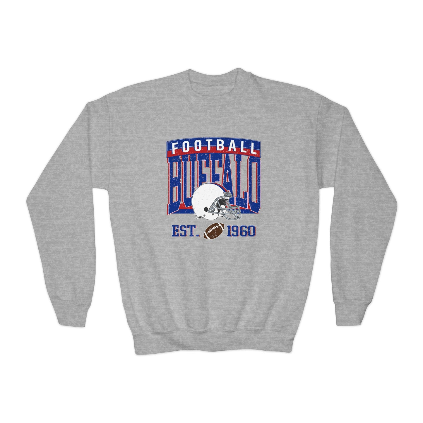 Buffalo Football Youth Sweatshirt – EST. 1960 Vintage Design