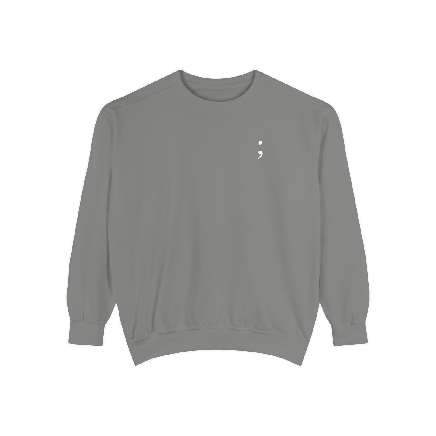 CONT;NUE Mental Health Crewneck – Comfort Colors 1566 (Front & Back)