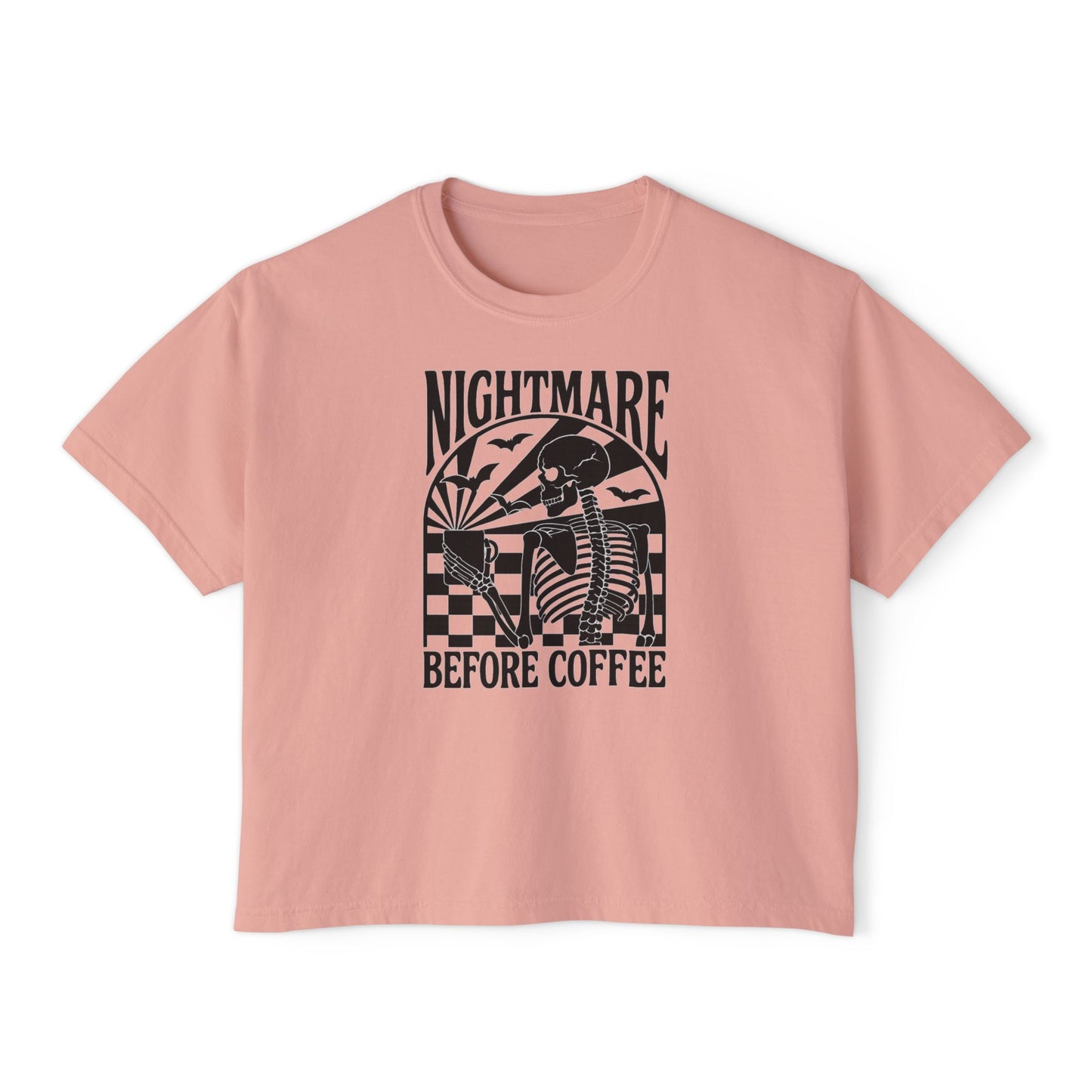 Nightmare Before Coffee Boxy Tee – Comfort Colors 3023CL