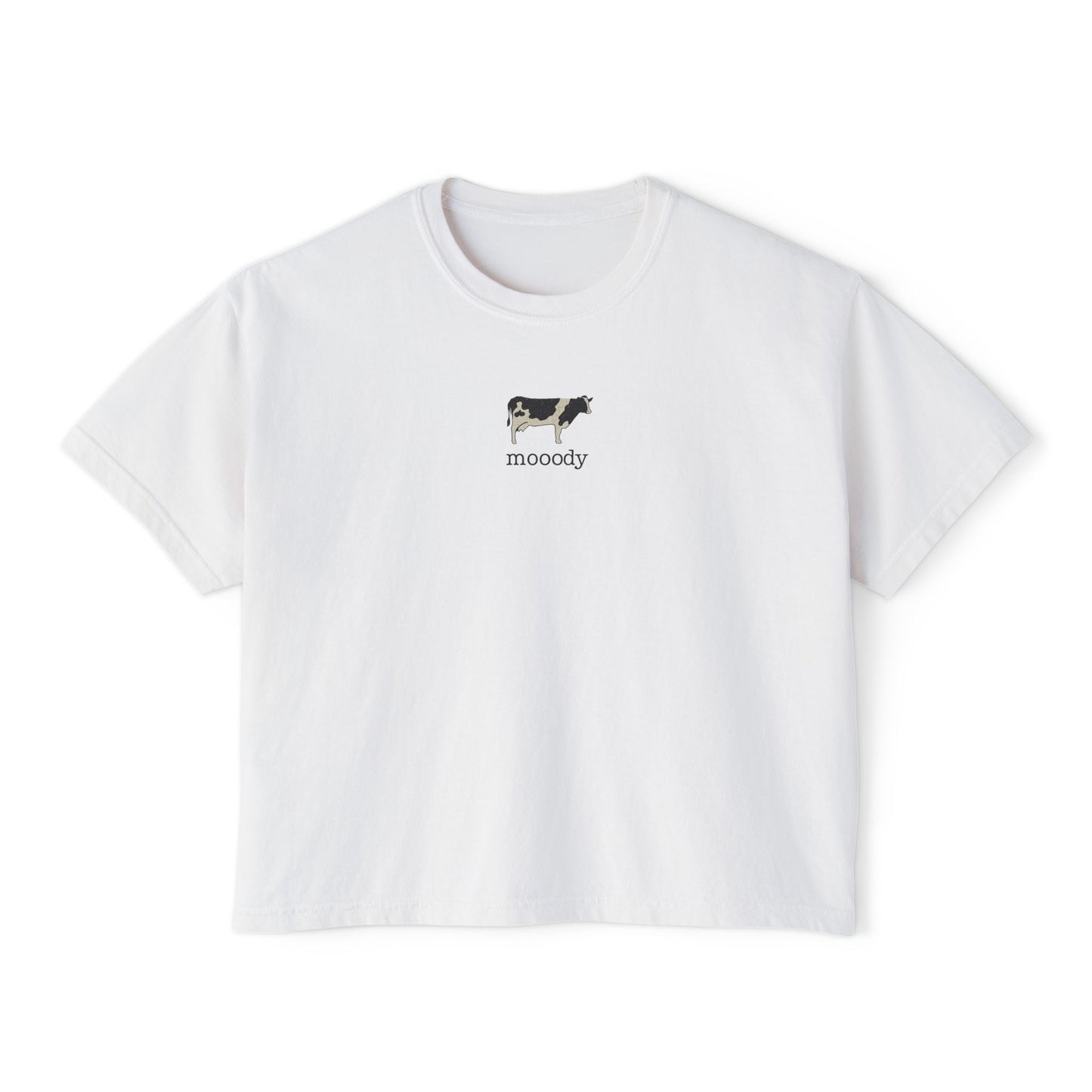 Women’s Mooody Cow Tee – Comfort Colors 3023CL Boxy Fit