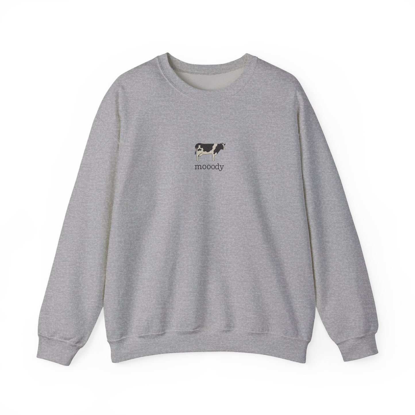 Mooody Cow Graphic Sweatshirt – Gildan 18000