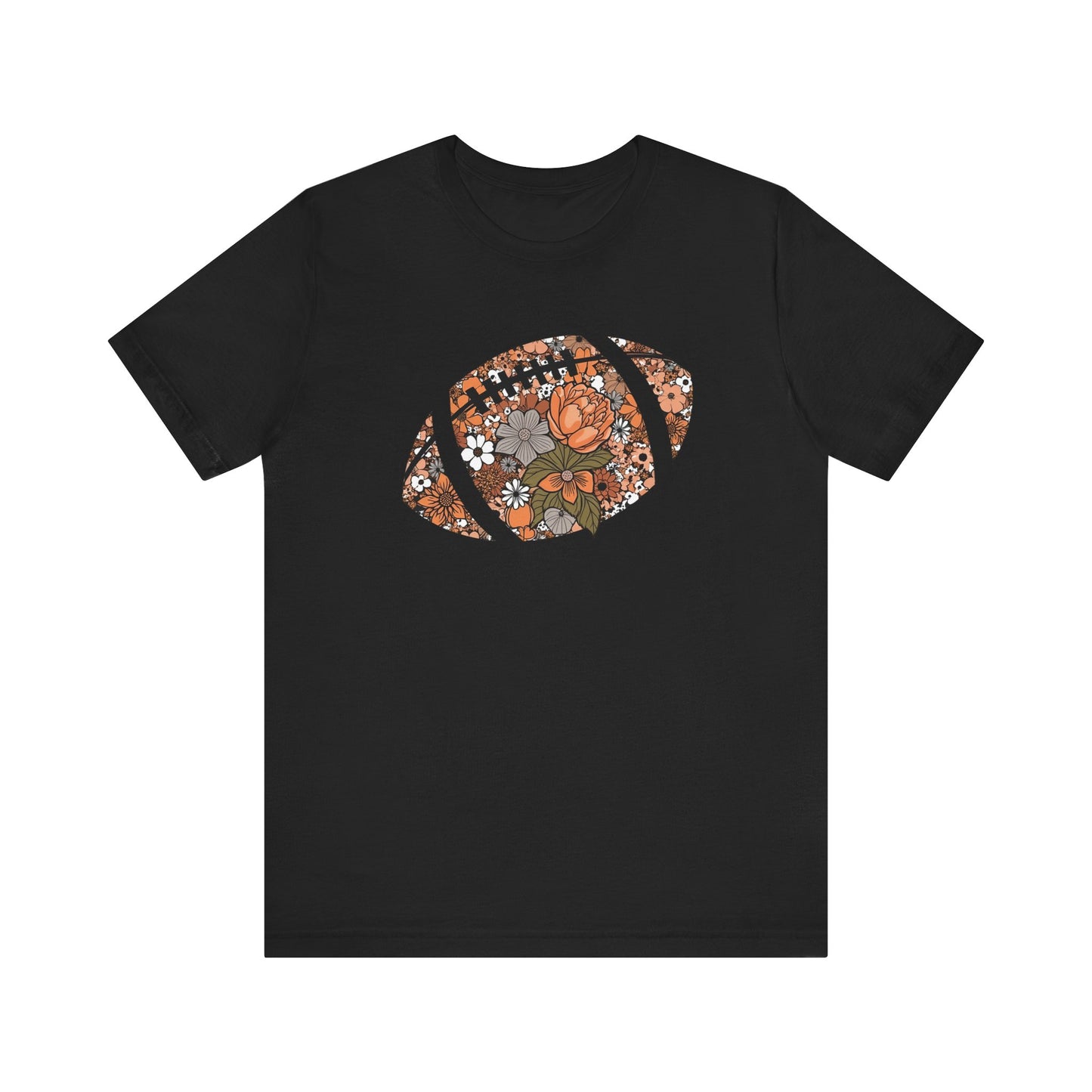 Floral Football T-Shirt – Bella Canvas Game Day Tee