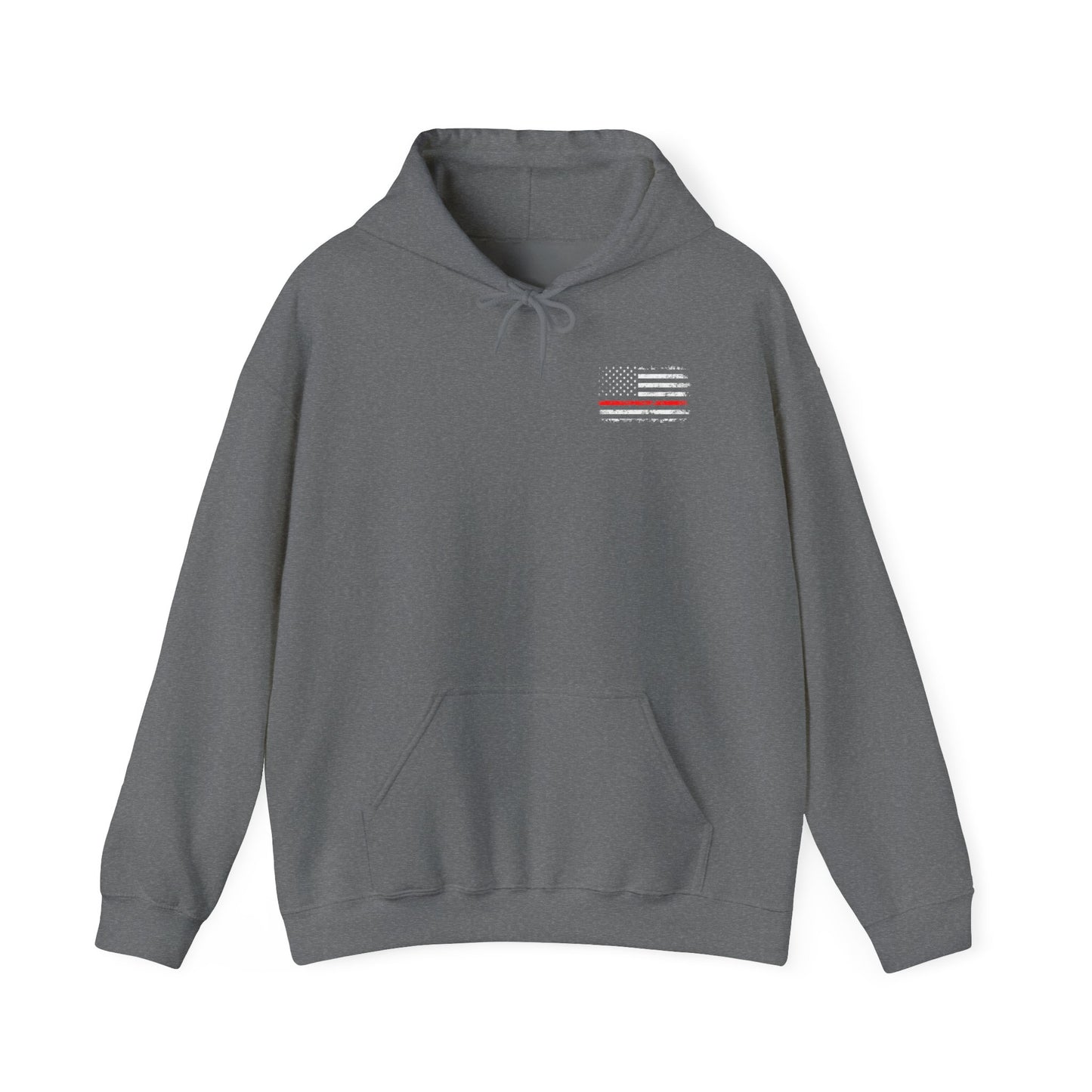 Firefighter Father Husband Hoodie (Front + Back Print)