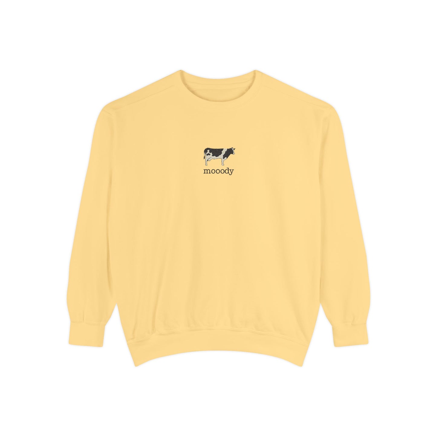 Mooody Cow Graphic Sweatshirt – Comfort Colors 1566