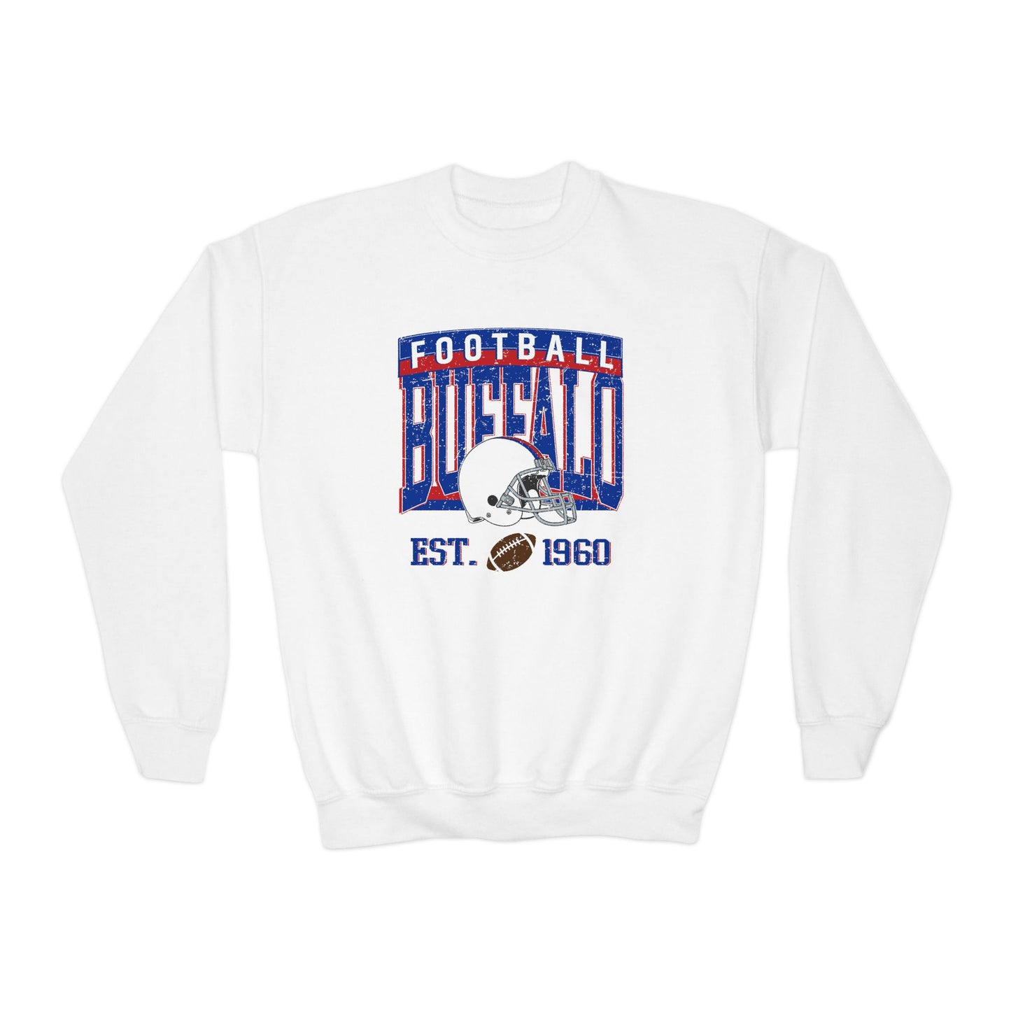 Buffalo Football Youth Sweatshirt – EST. 1960 Vintage Design