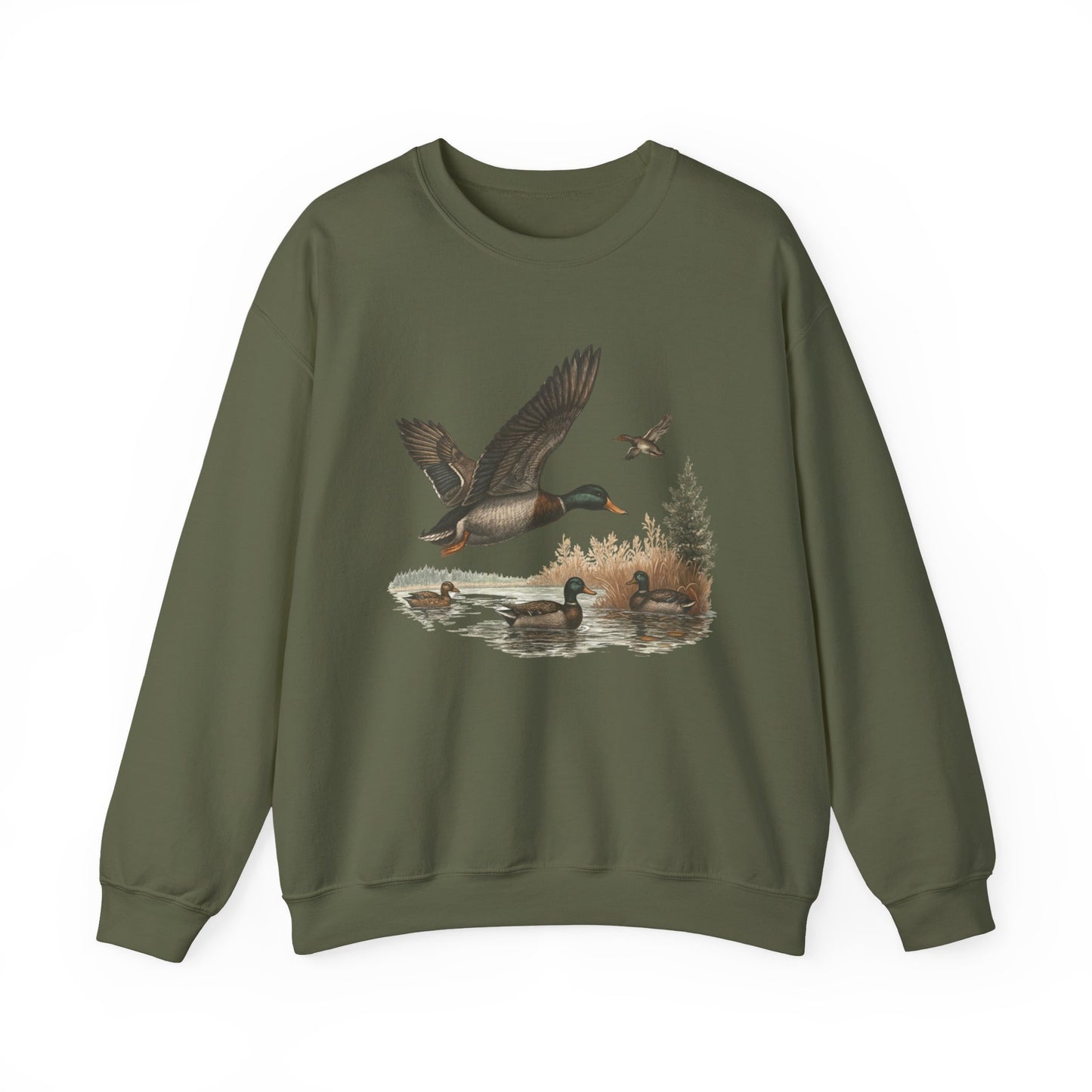 Mallard Duck Nature Sweatshirt – Gildan 18000