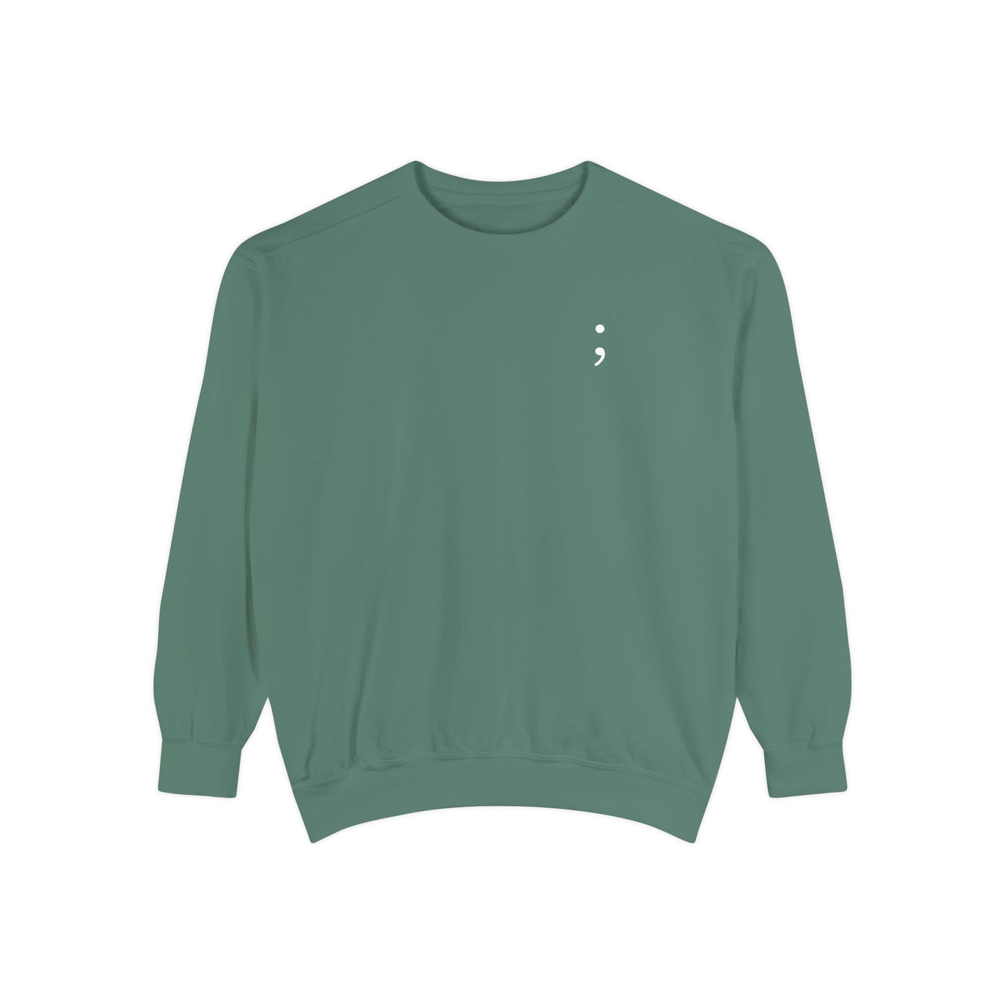 CONT;NUE Mental Health Crewneck – Comfort Colors 1566 (Front & Back)