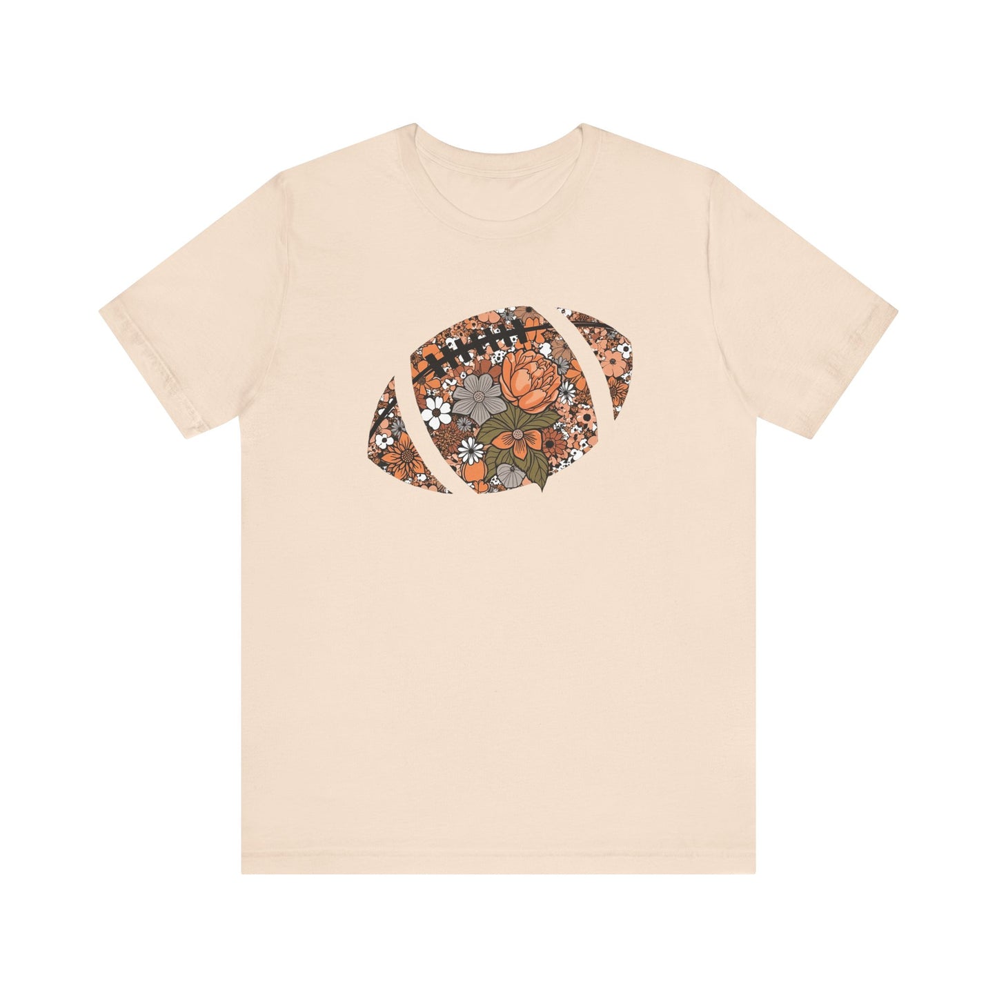 Floral Football T-Shirt – Bella Canvas Game Day Tee