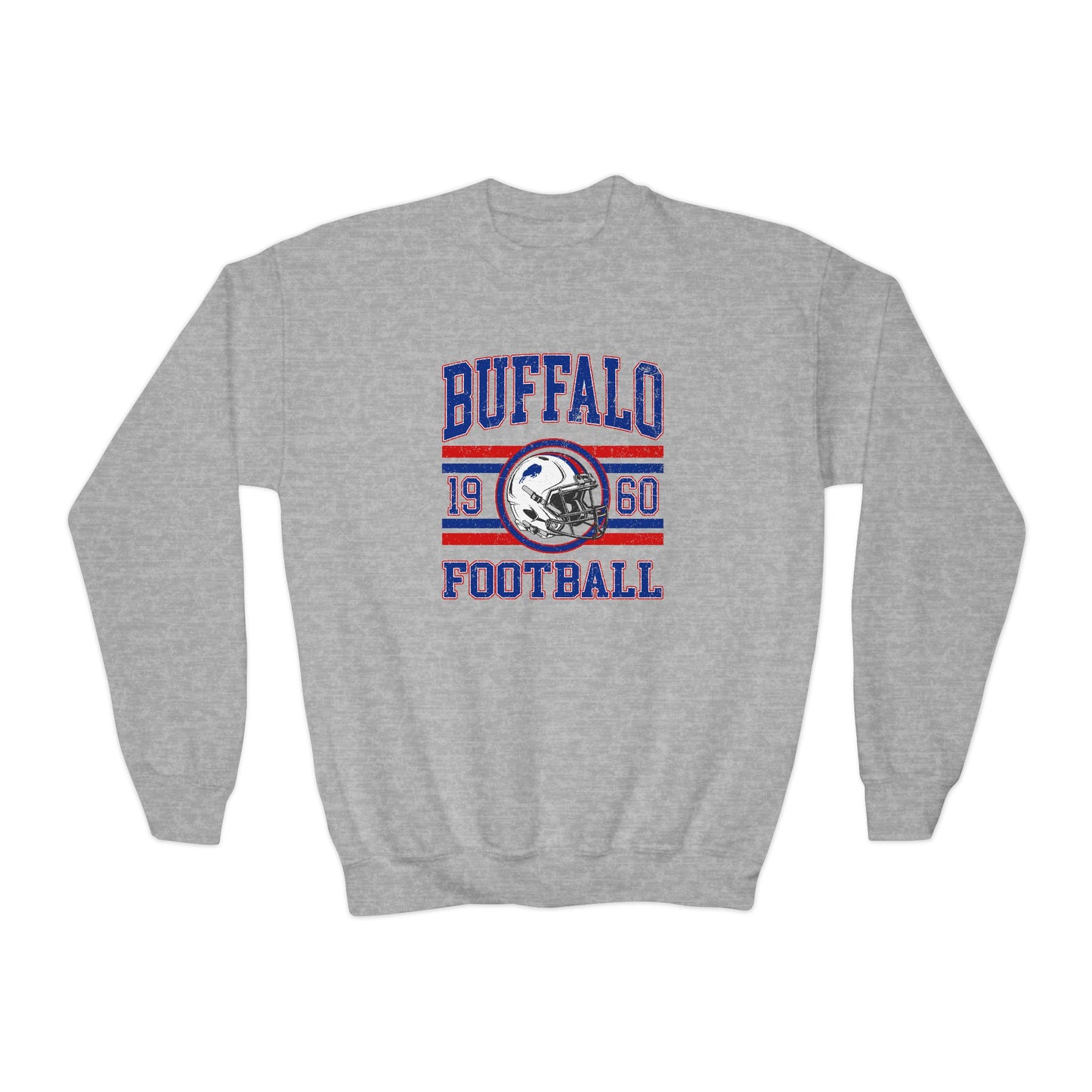 Buffalo Football Youth Sweatshirt – 1960 Vintage Stripe Design