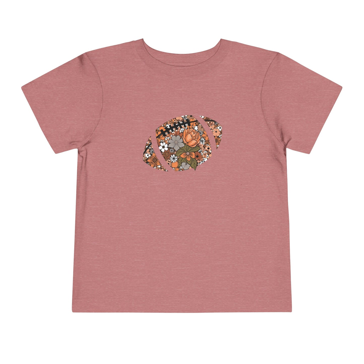Floral Football Toddler T-Shirt
