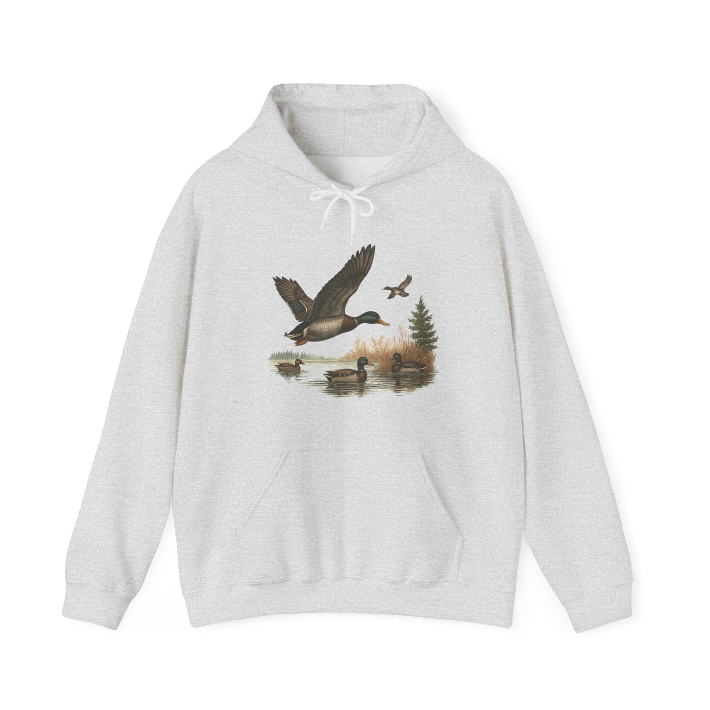 Duck Hunting Scene Hoodie – Gildan 18500