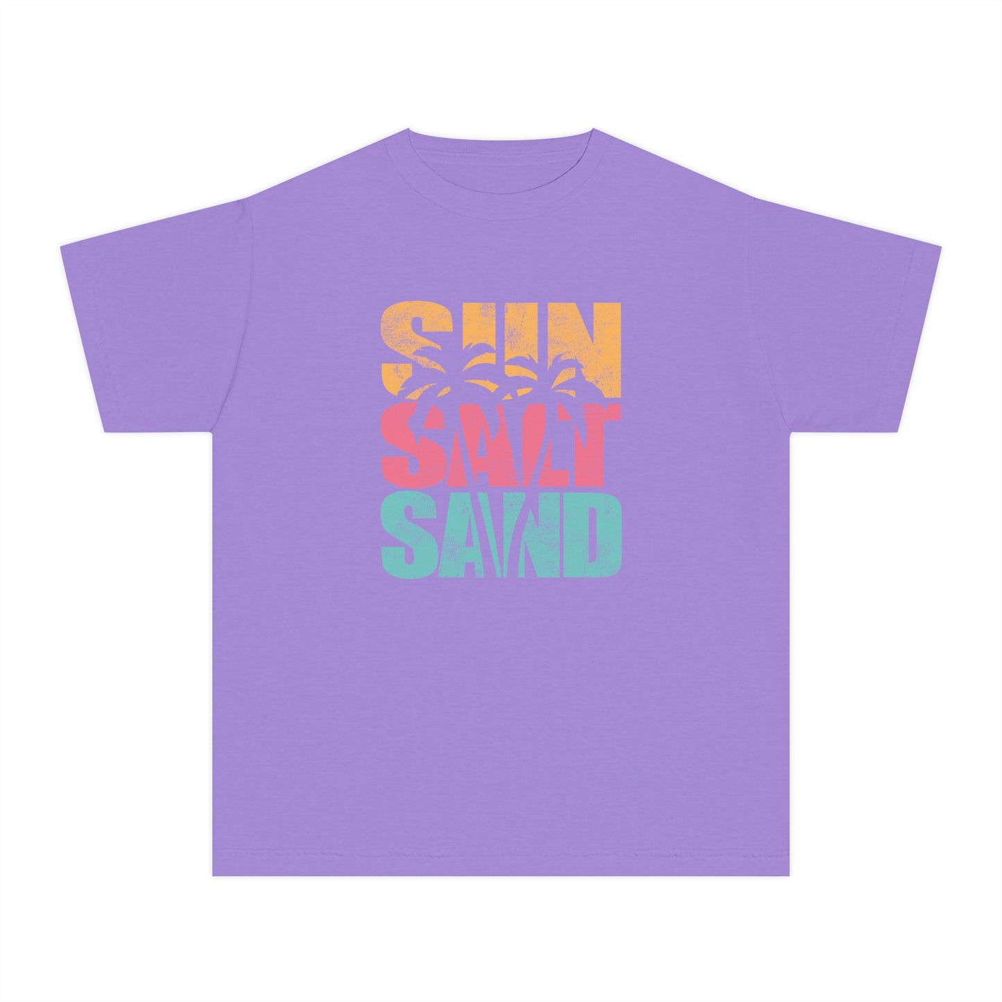 Sun Salt Sand Youth Oversized Beach Tee – Comfort Colors 9018