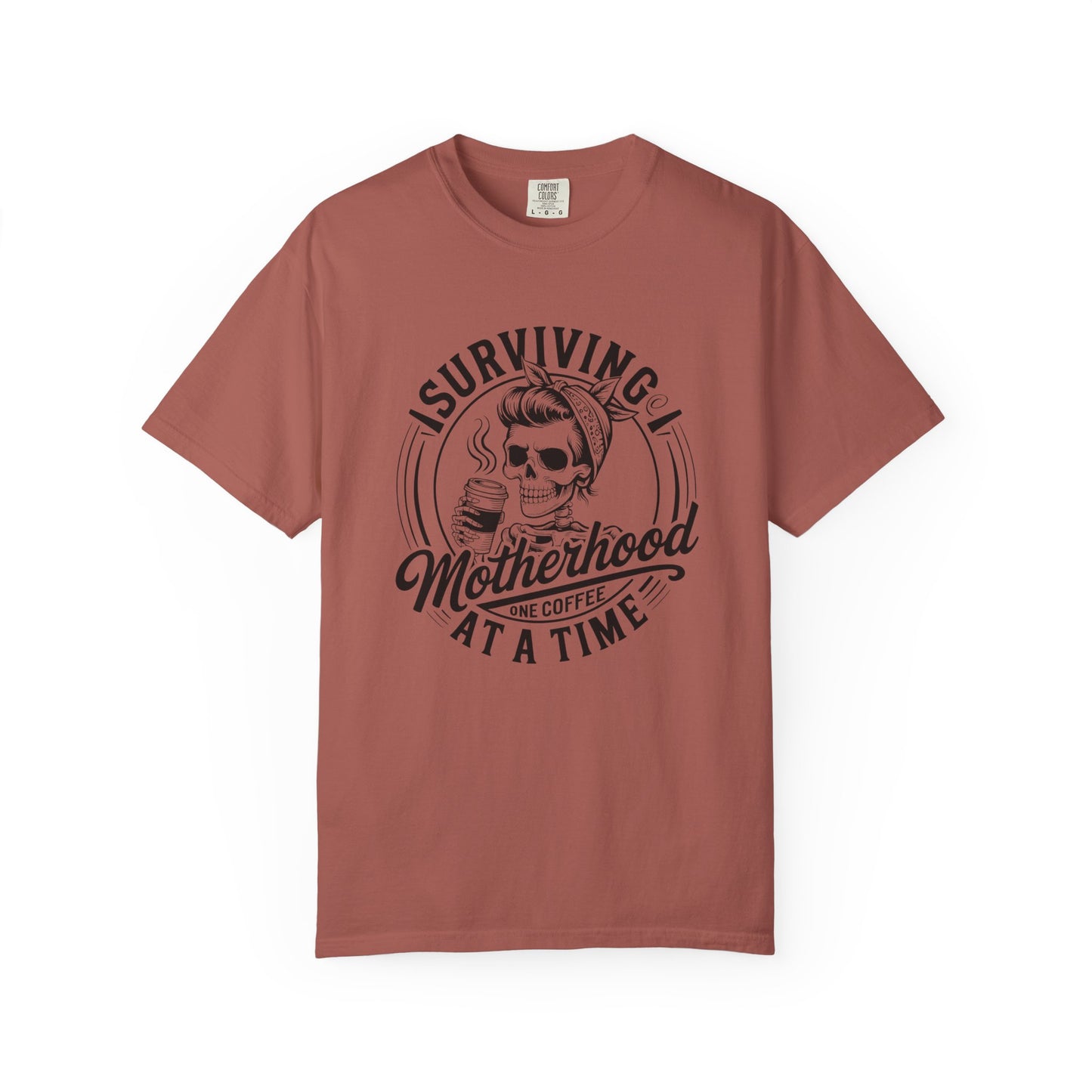 Surviving Motherhood Coffee T-Shirt – Comfort Colors 1717