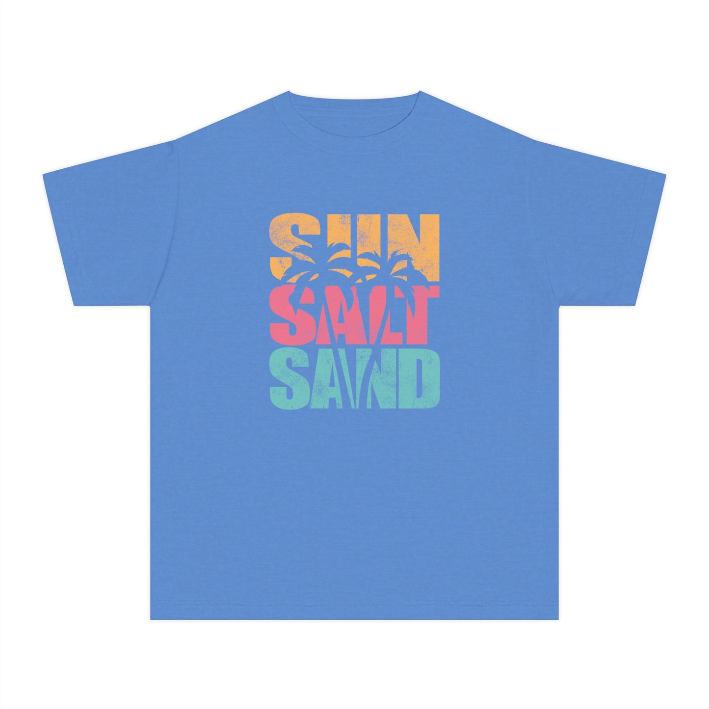 Sun Salt Sand Youth Oversized Beach Tee – Comfort Colors 9018