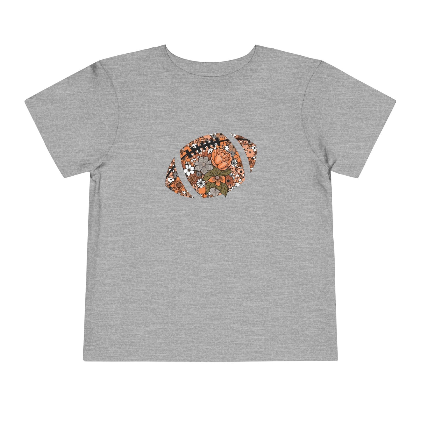 Floral Football Toddler T-Shirt
