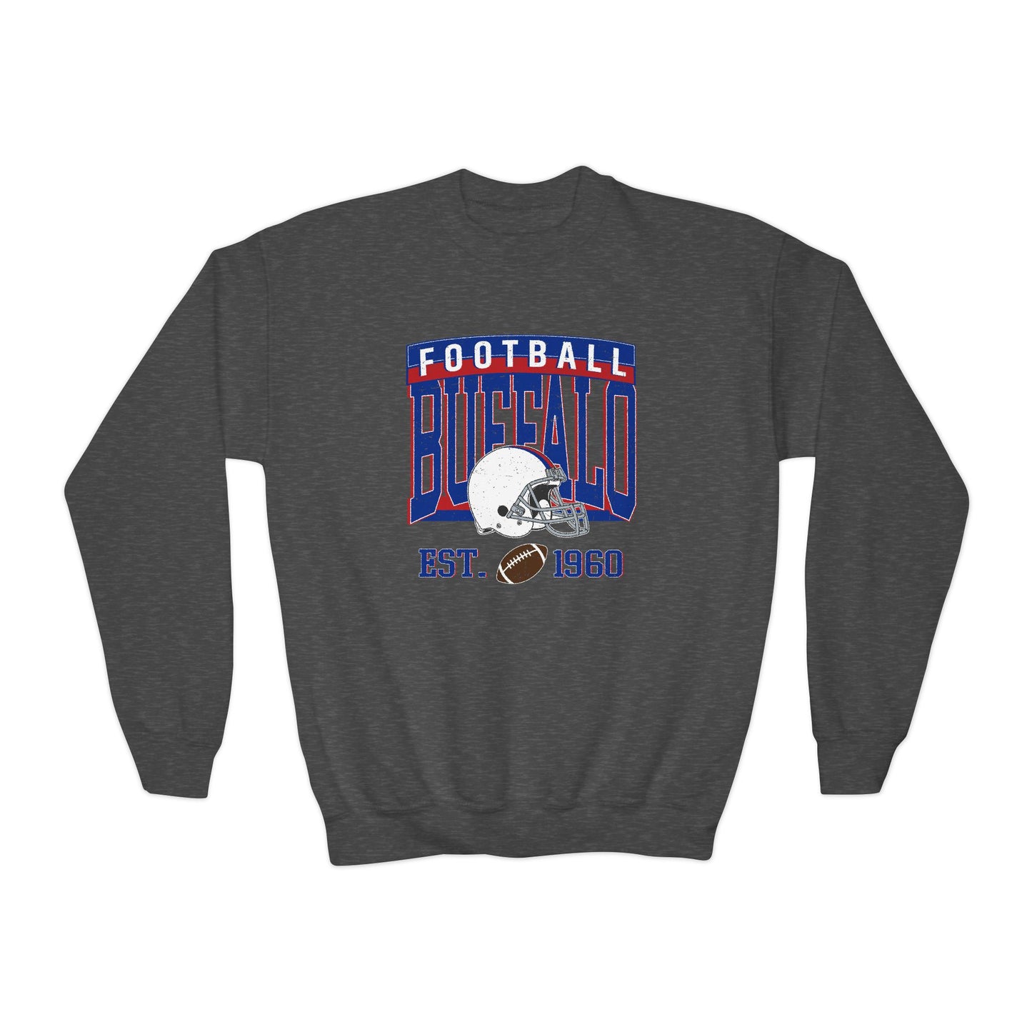 Buffalo Football Youth Sweatshirt – EST. 1960 Vintage Design