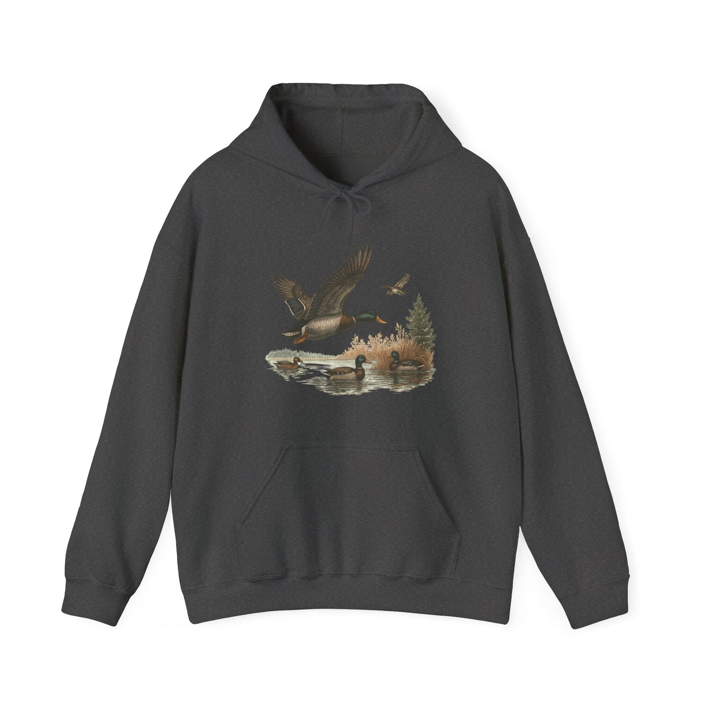 Duck Hunting Scene Hoodie – Gildan 18500