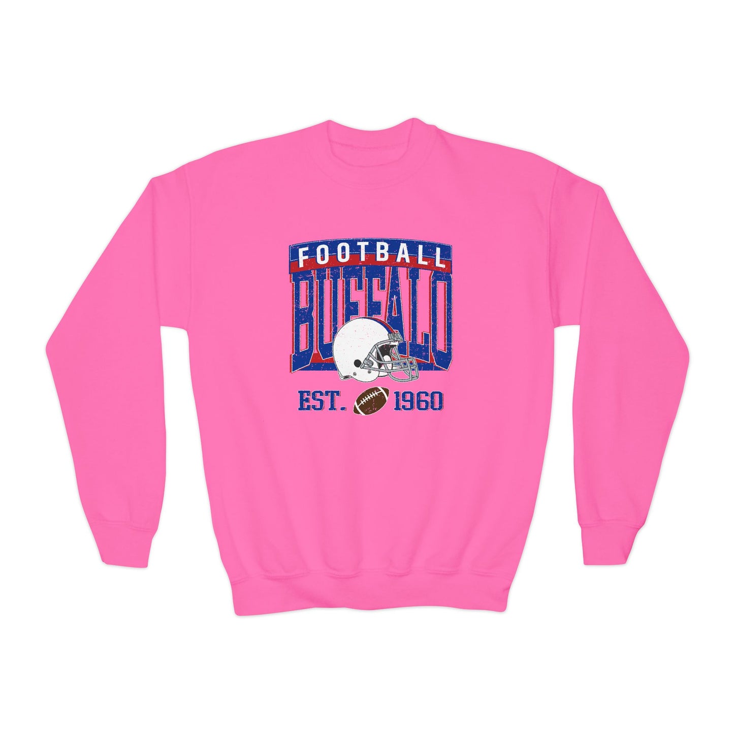 Buffalo Football Youth Sweatshirt – EST. 1960 Vintage Design
