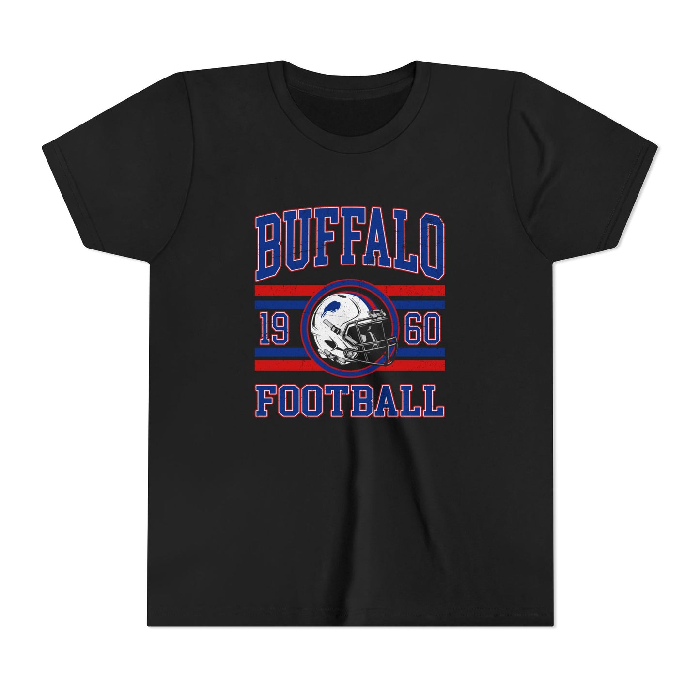 Buffalo Football Youth T-Shirt – 1960 Vintage Stripe Design