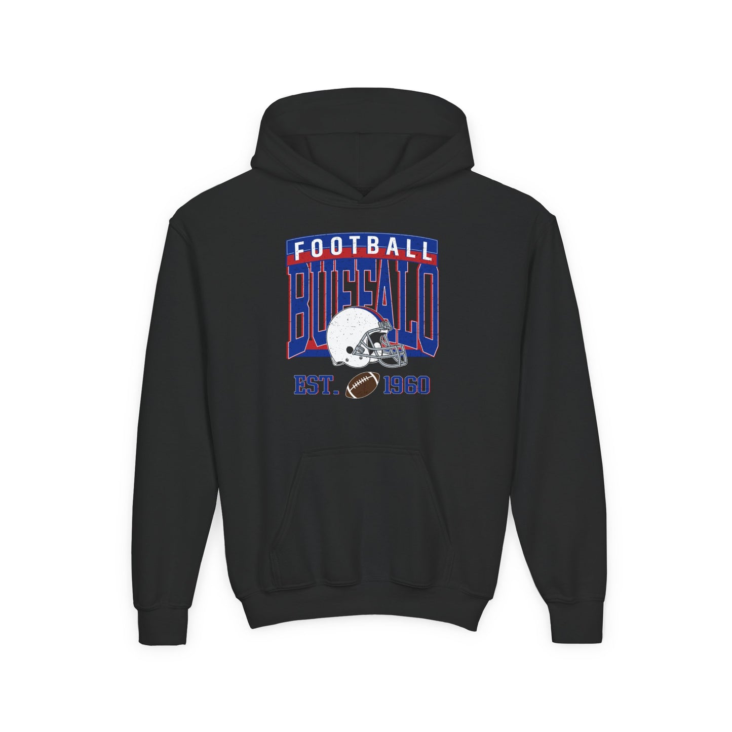 Buffalo Football Youth Hoodie – EST. 1960 Vintage Design