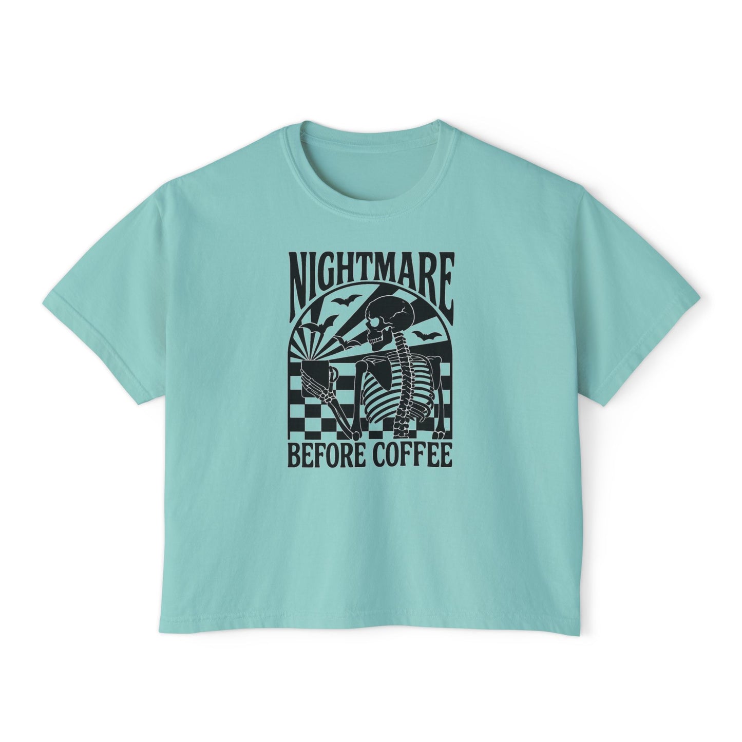 Nightmare Before Coffee Boxy Tee – Comfort Colors 3023CL