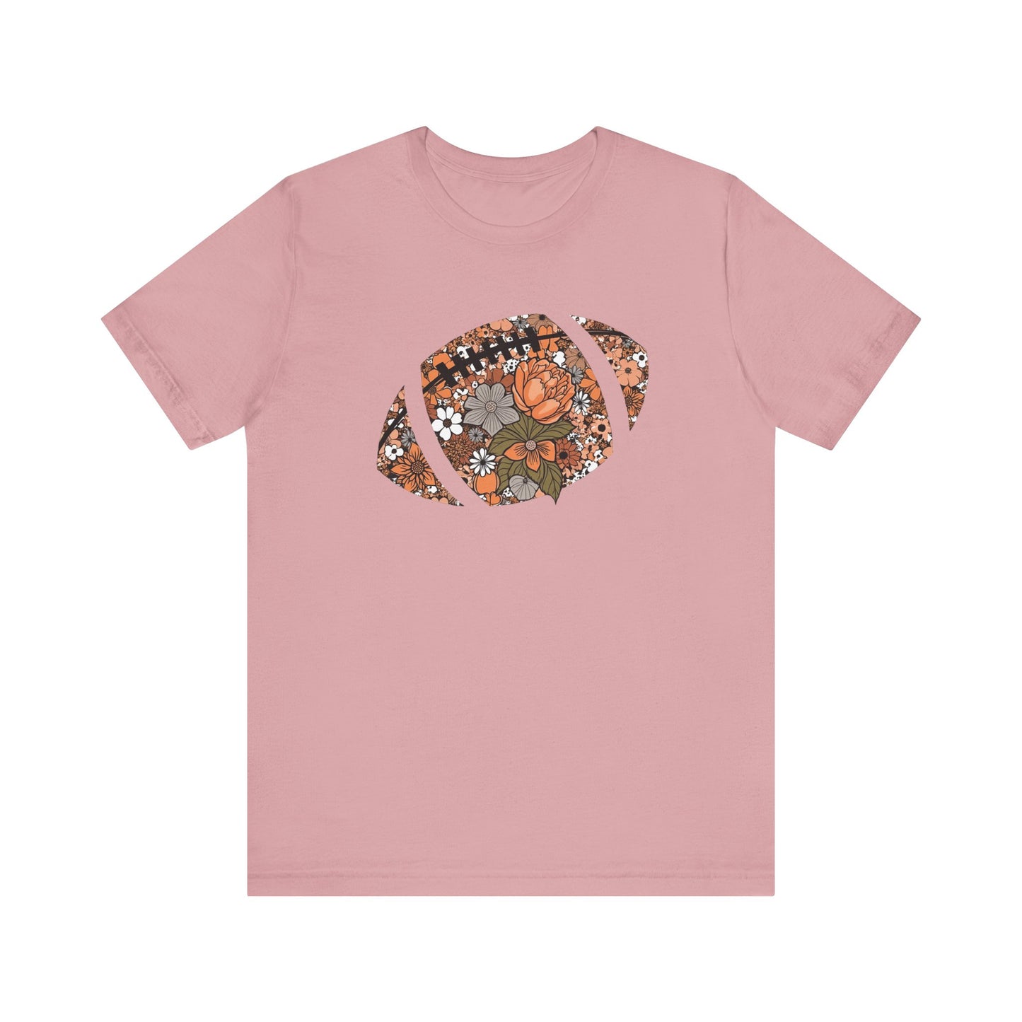 Floral Football T-Shirt – Bella Canvas Game Day Tee